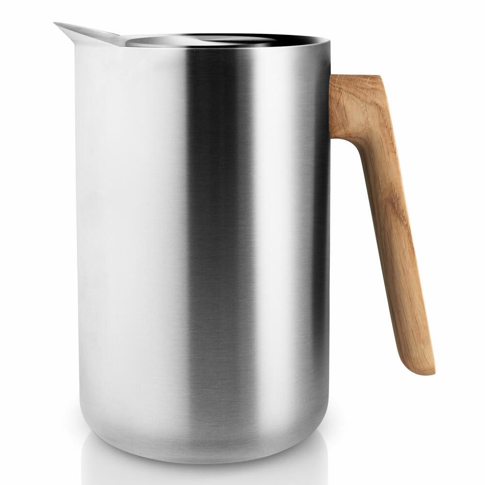 Eva Solo Isolierkanne Nordic kitchen Edelstahl/ Eiche Silber 1 L, 1 l – Bild 2 von 4