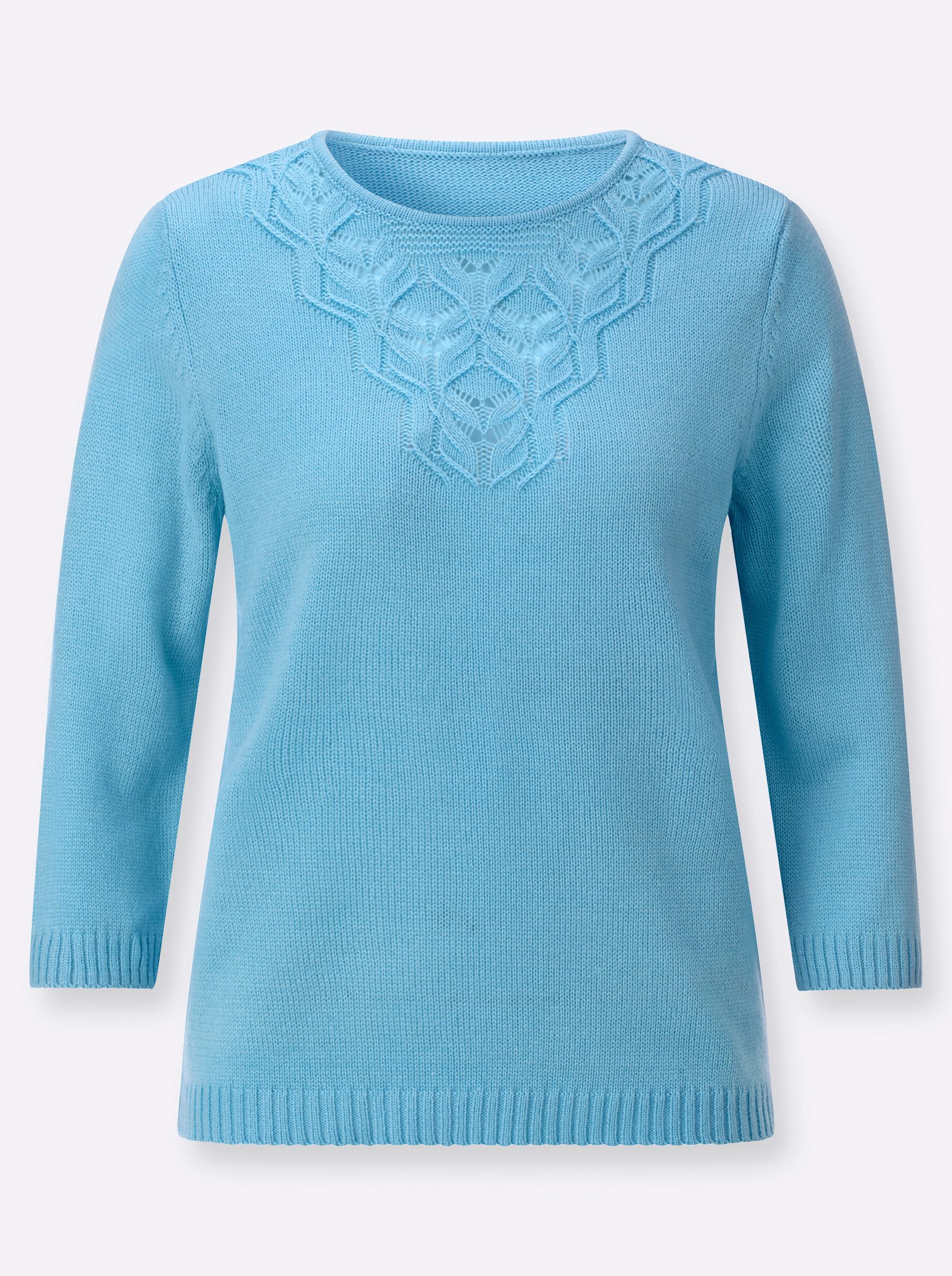 Witt Strickpullover Ajour-Pullover 3/4-Arm Ajour