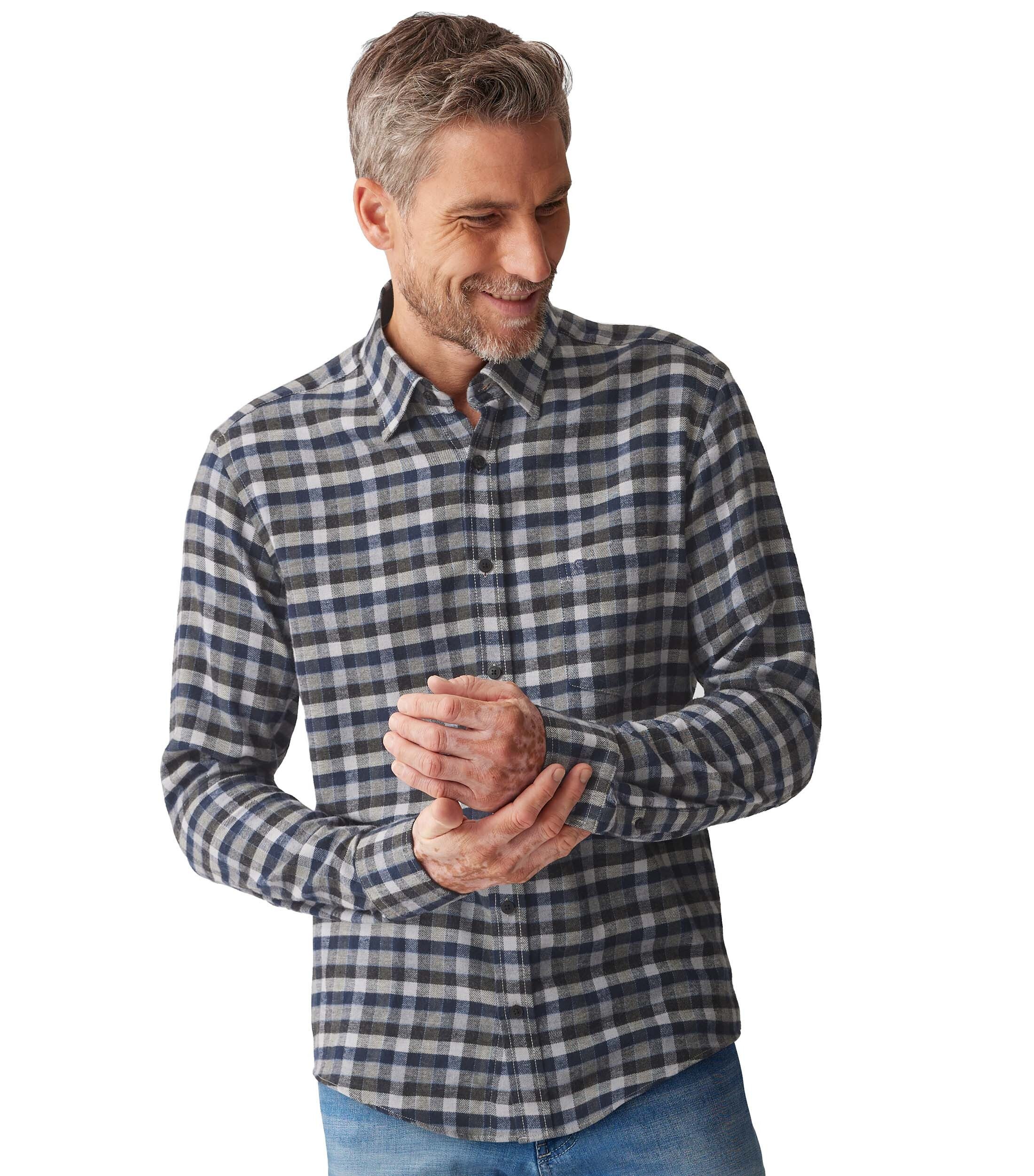 CASAMODA Langarmhemd CASAMODA Freizeithemd kariert günstig online kaufen