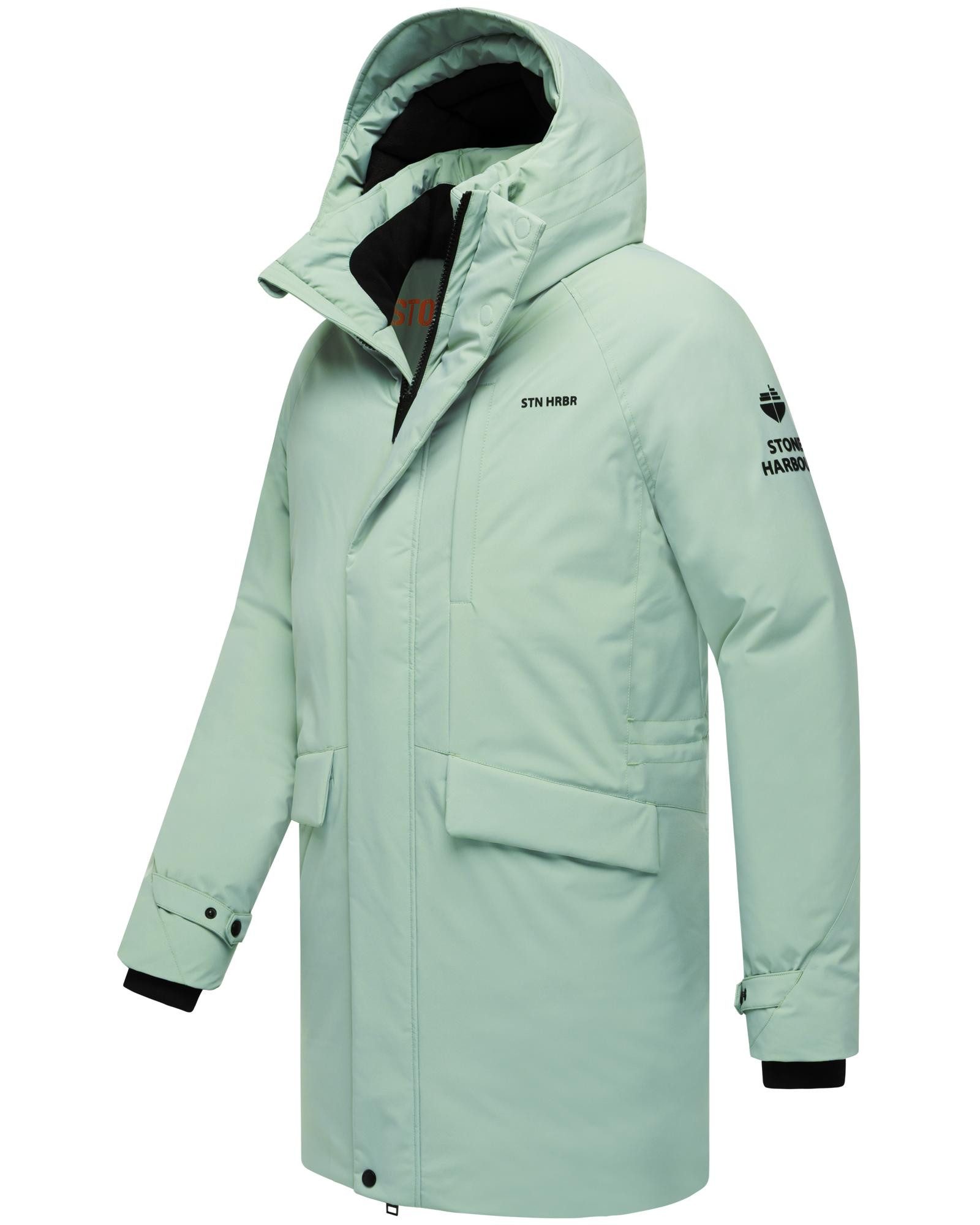 Stone Harbour Wintermantel Emriis XX Warmer Herren Mantel mit Magnet-Knöpfen