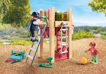 Playmobil® Konstruktions-Spielset Zimmerin on tour (71475), City Life, (58 St), Spielturm, teilweise aus recyceltem Material; Made in Europe