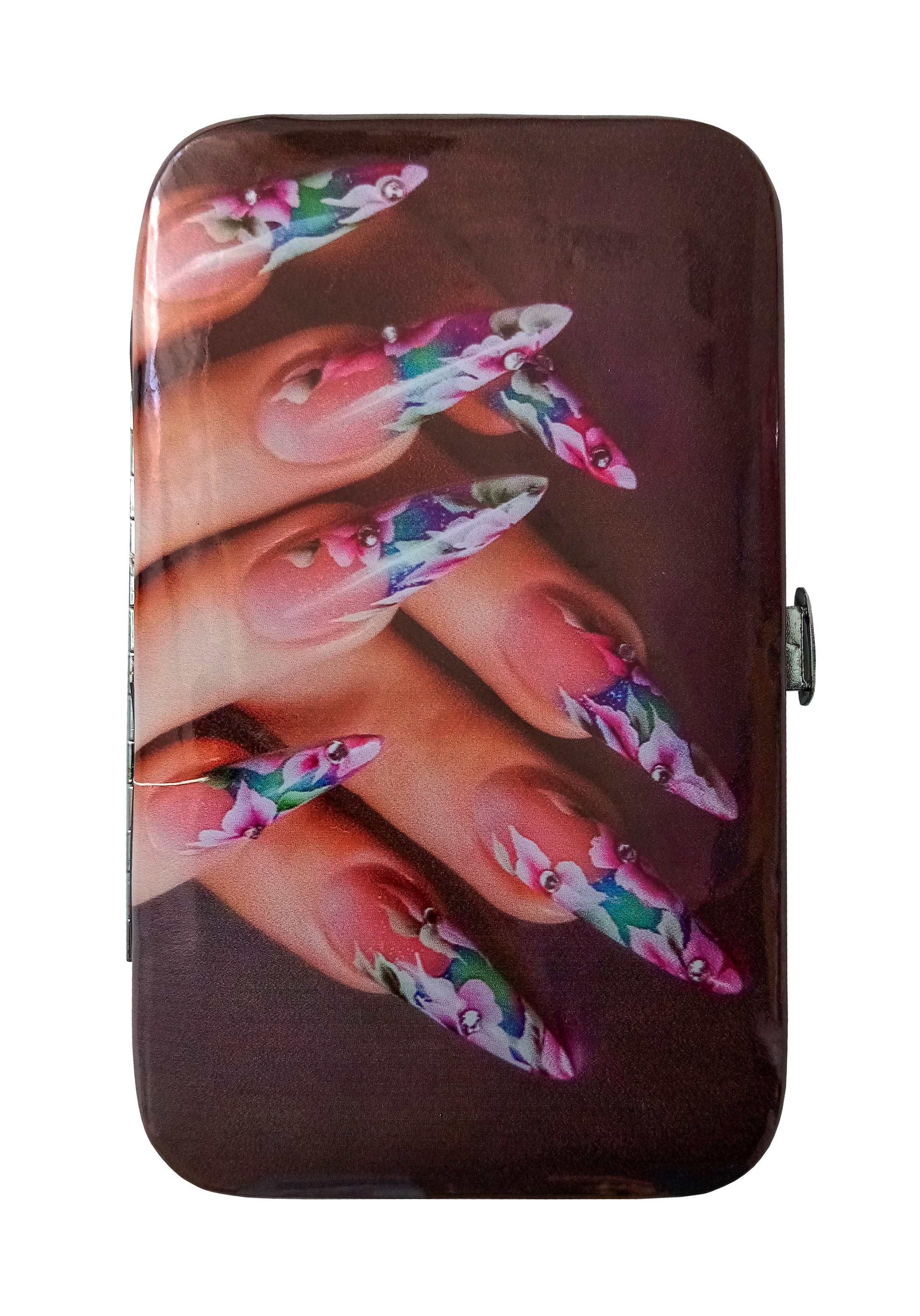 Arte Regal Maniküre-Pediküre-Set MANIKÜRE SET 7-tlg mit Etui Maniküreset Nagelset Schere 64 (Braun), Nagelhautmesser, Nagelschere Nagelknipser Nagelfeile Ohrreiniger Pinzette