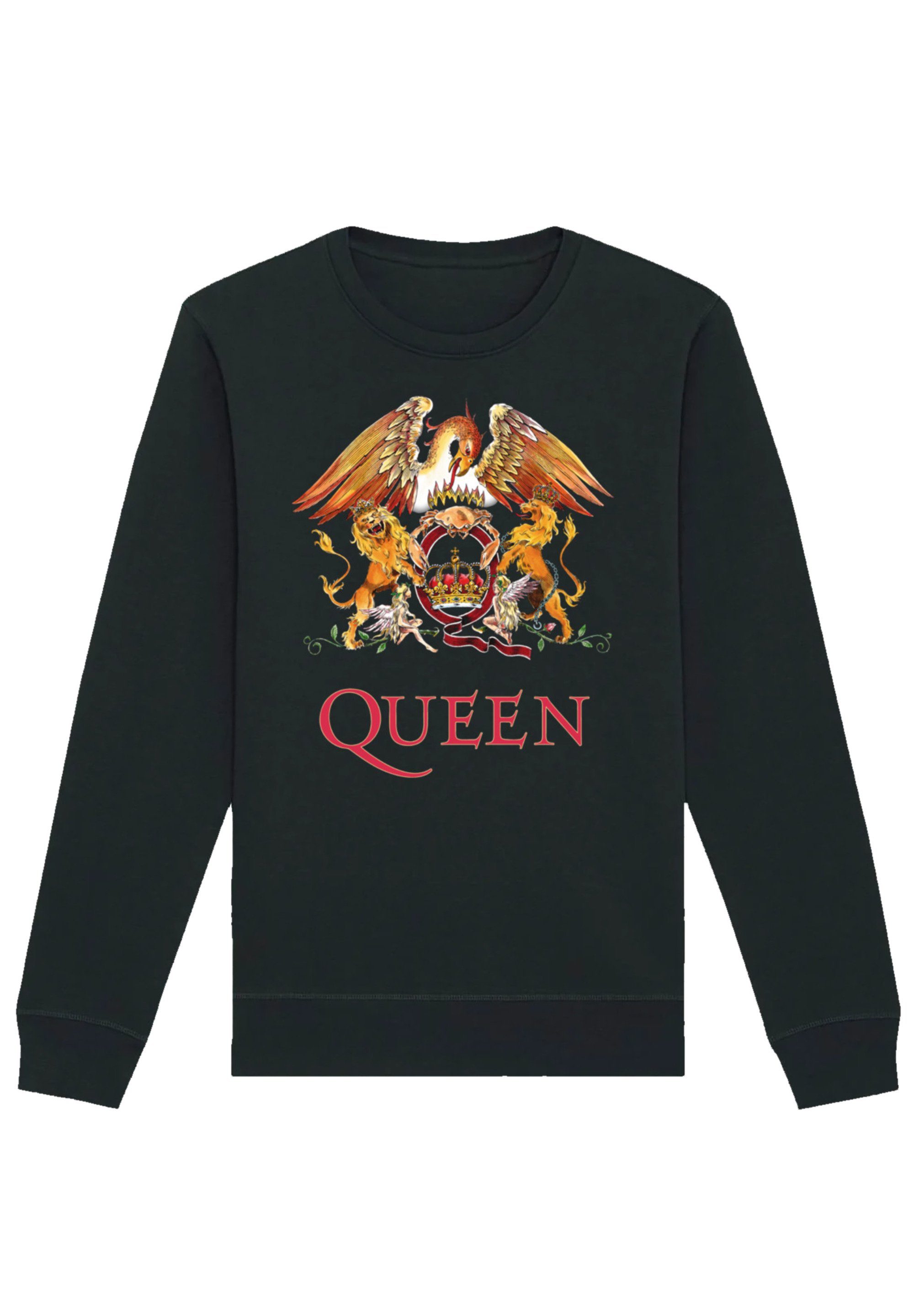 Sweatshirt Print, und Crest kombinierbar Queen Komfortabel vielseitig F4NT4STIC Classic