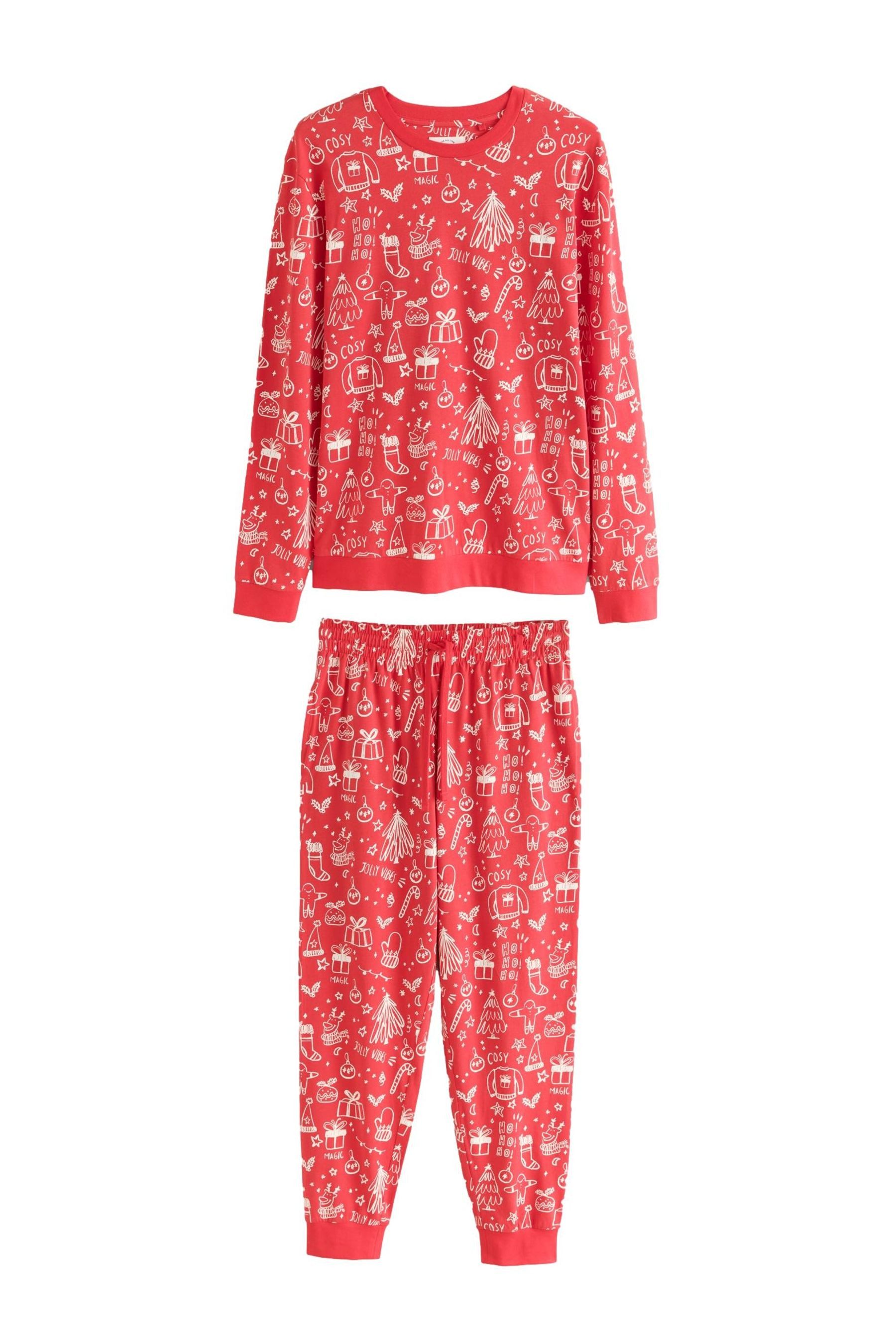 Next Pyjama Langärmeliger Familien-Schlafanzug, Weihnachten (2 tlg)