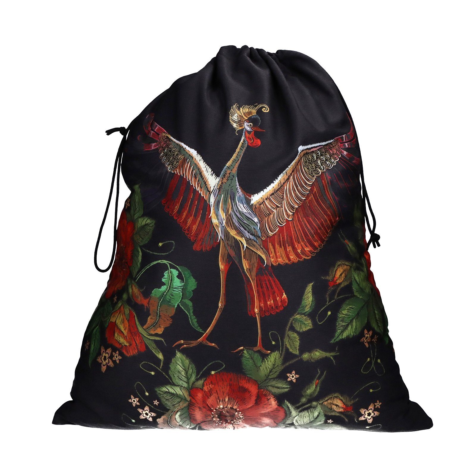 trendfinding Wäschesack Großer Design Wäschesack aus Baumwolle (1 St), Füllmenge ca. 15kg, Integrierte Kordel zum Aufhängen, zusammenfaltbar