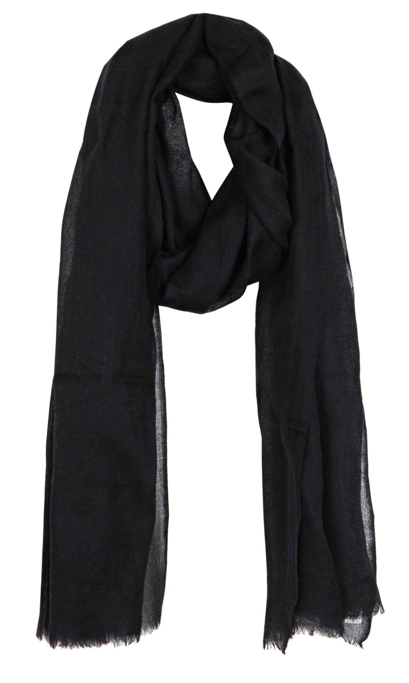 Bovari Kaschmirschal Kaschmir Schal Damen - 100% Kaschmir - Extra Leicht / Hauchzart, - Premium Cashmere - extra dünner Ganzjahresschal - 200 x 70 cm