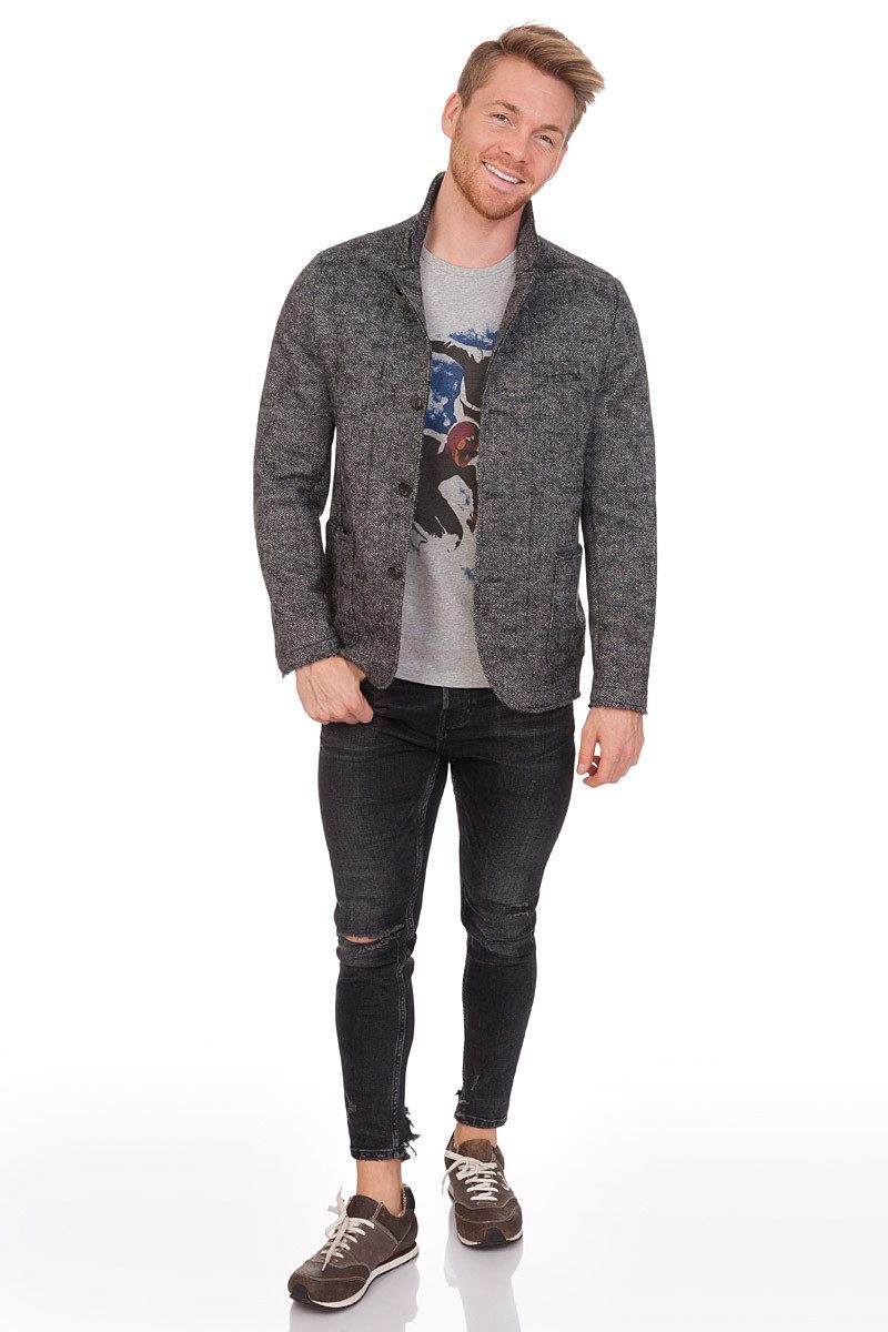 1890 Country Trachtenjanker Janker - STEYR - dunkelgrau