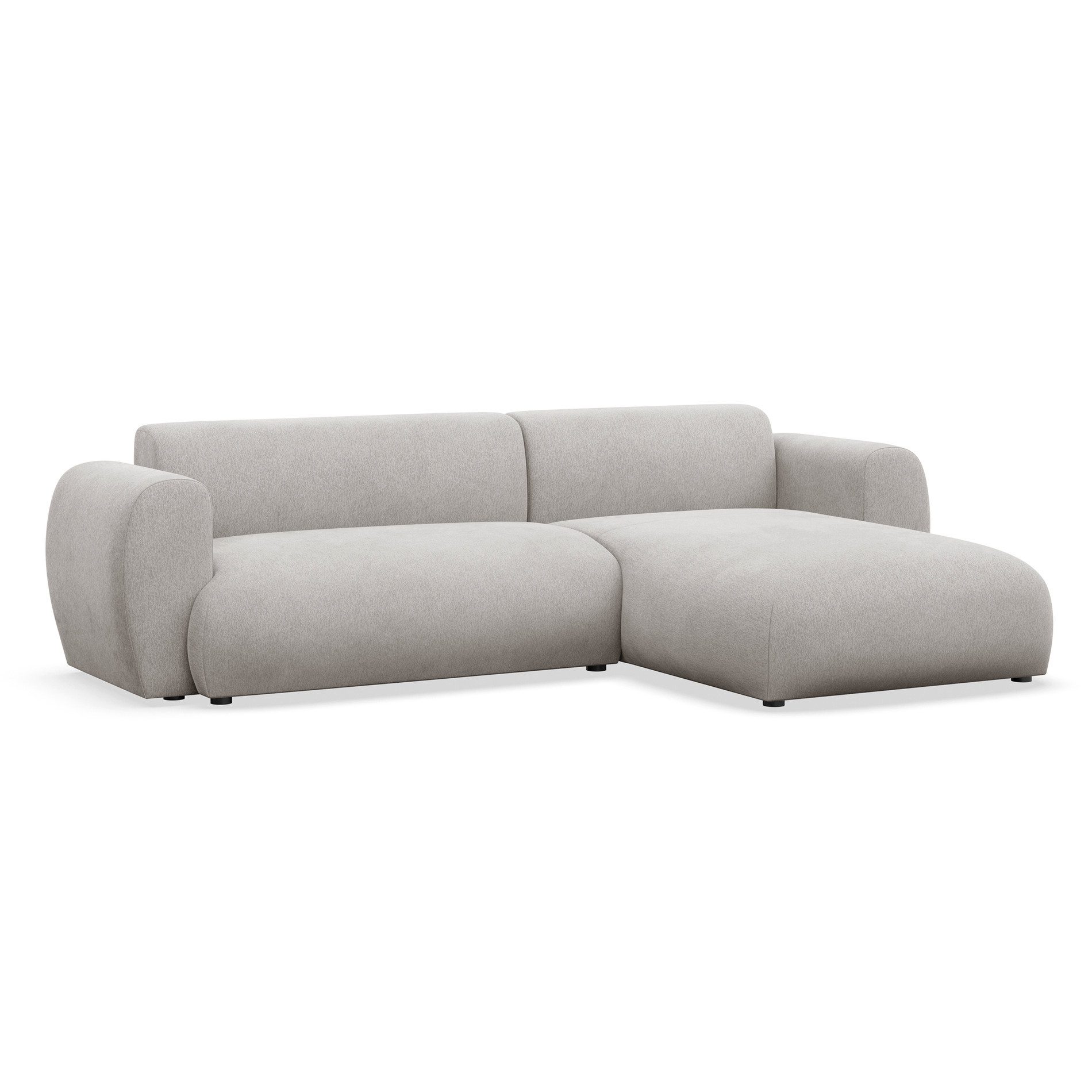 Selsey Ecksofa EMIA, Eckcouch mit Ottomane, Schlaffunktion und Chenille-Bezug
