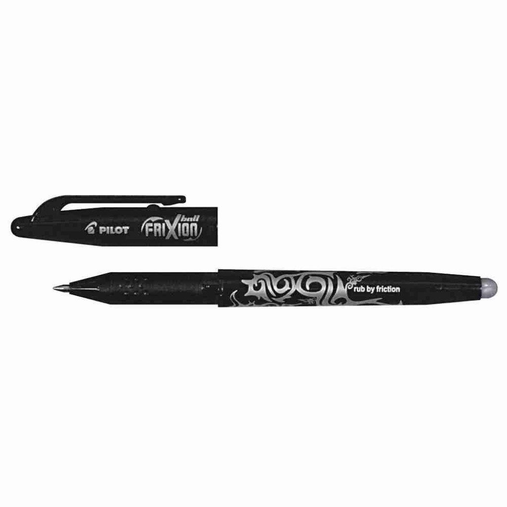 Pilot Frixion Drehkugelschreiber PILOT FRIXION ball Tintenroller 0,35 mm Strichstärke 0,7 mm, (Packung, PILOT FRIXION ball Tintenroller), Besonderheiten: Radierbar mit der Gummispitze am Schaftende