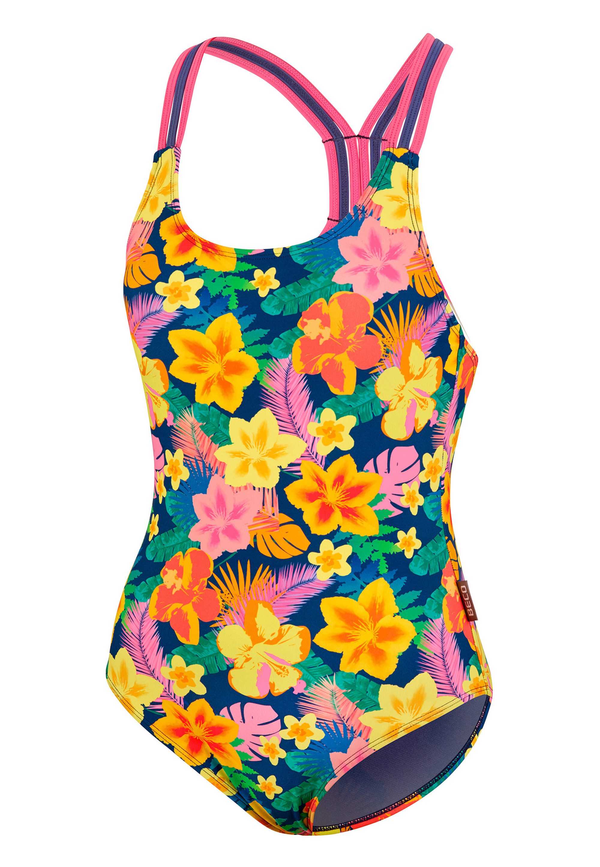 Beco Beermann Badeanzug Summer Flowers (1-St) in strahlendem Blütendesign mit Multiband-Rücken