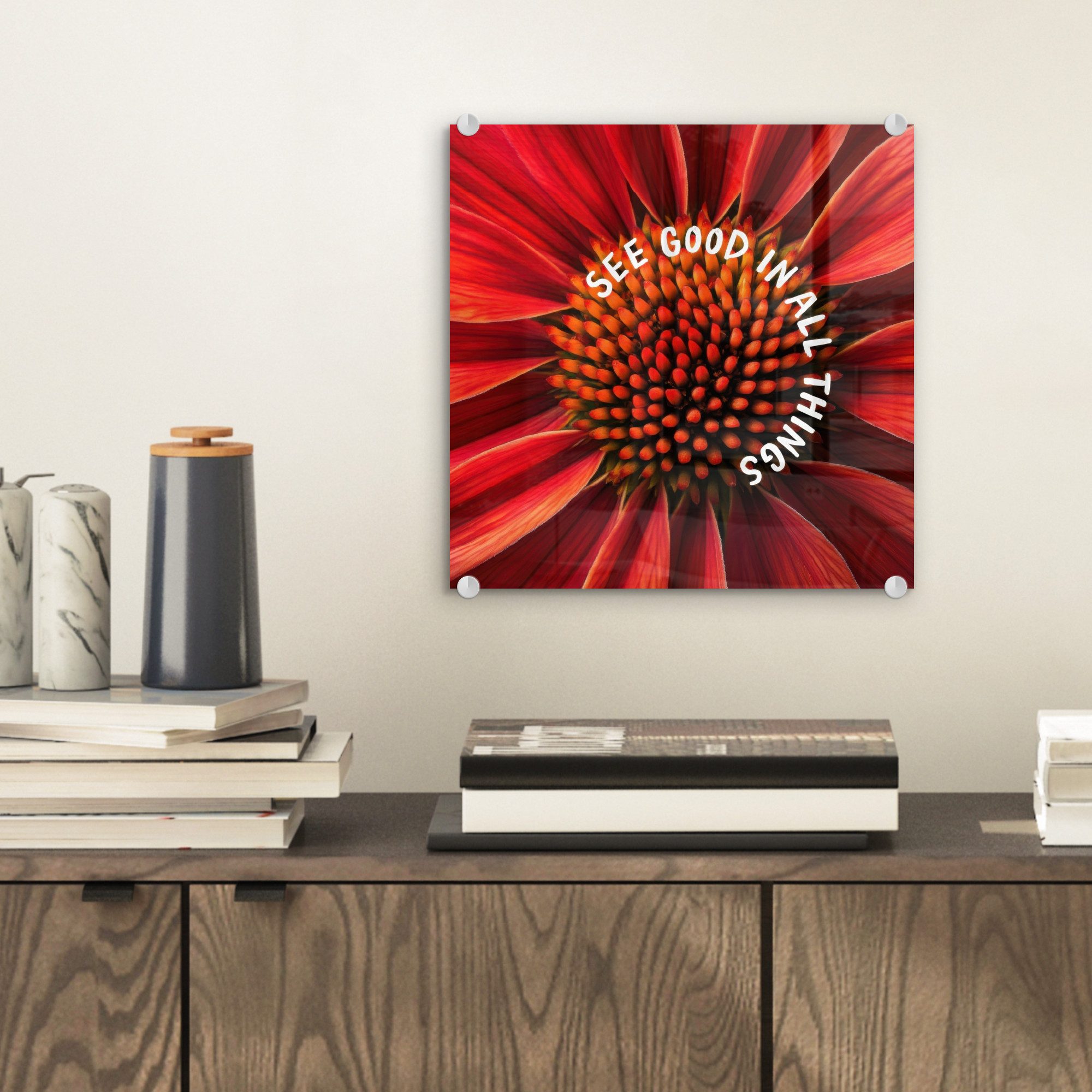 MuchoWow Acrylglasbild Nahaufnahme - Blume - günstig online kaufen