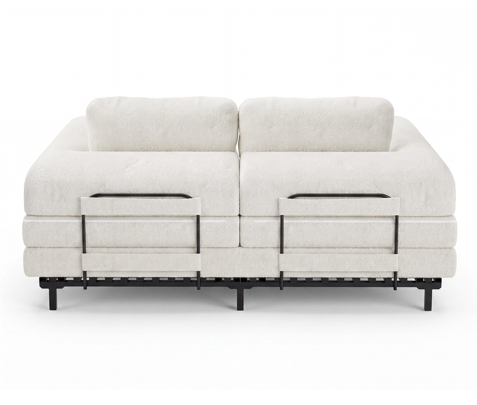HOMALL Sofa 2-in-1 Schlafsofa, mit Schlaffunktion 176 cm, Chenille-Bezug, inklusive 2 Kissen, ausklappbar, für Wohnzimmer & Gästezimmer