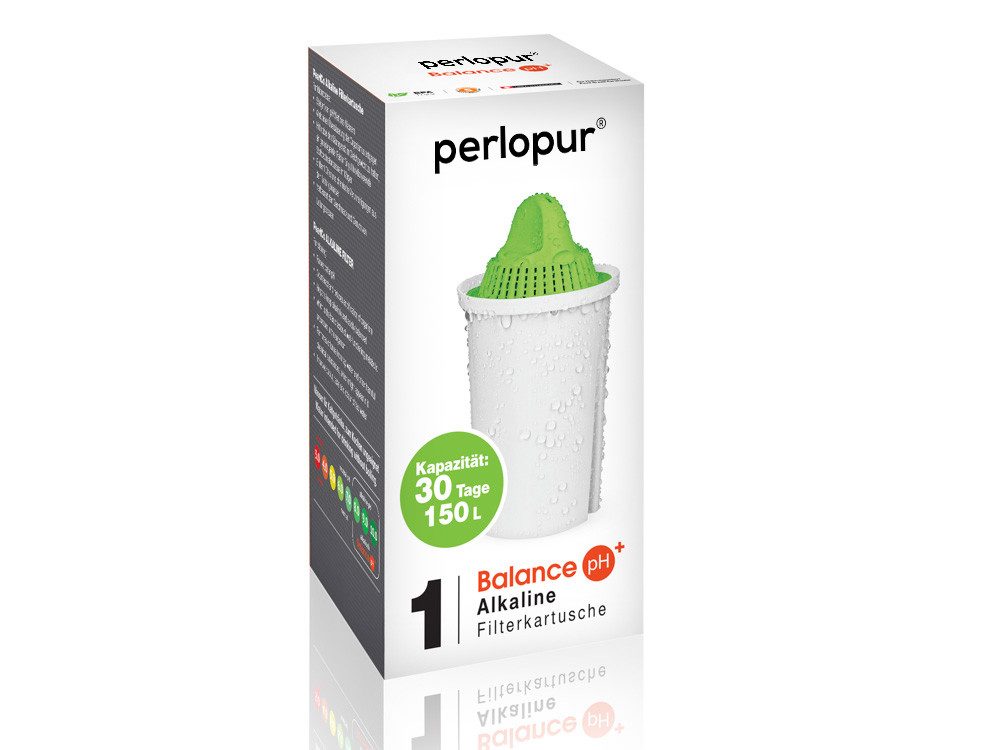 perlopur Kalk- und Wasserfilter Classic Filterkartuschen Alkaline Pack 1 für basisches Wasser