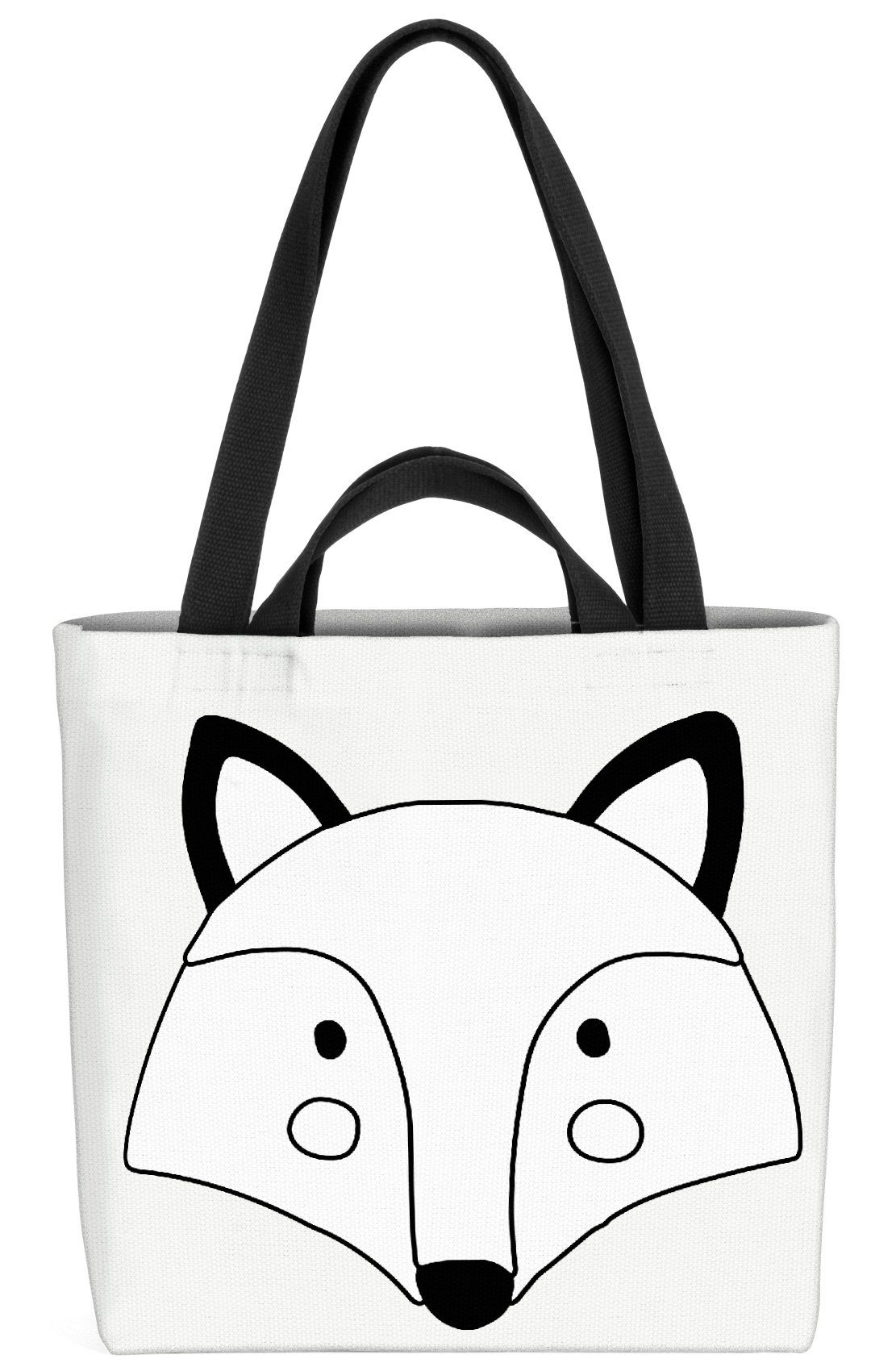 VOID Henkeltasche (1-tlg), Fuchs Cartoon Comic Fuchs Cartoon Comic Tier Zoo Wildtier Kinder Kind