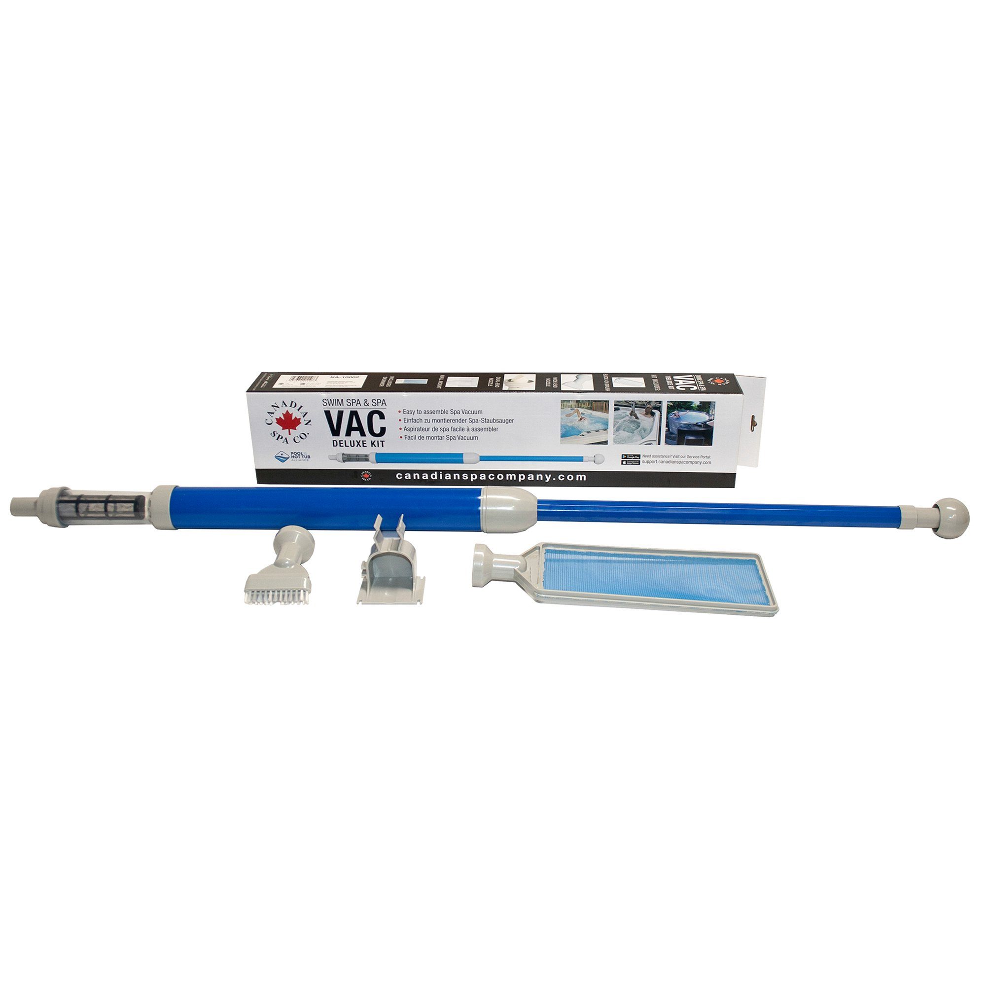 Canadian Spa GmbH Poolbodensauger Whirlpool Sauger Set, (1-St), 3 Aufsätzen, Poolsauger batterielos und ohne Strom, leicht und tragbar