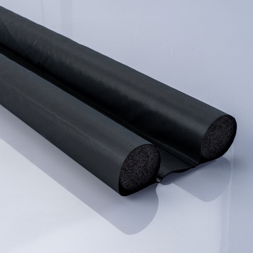 laro Zugluftstopper Zugluftstopper für Türen -Luftzugstopper Schwarz, 2-tlg.