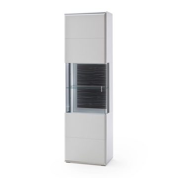 Lomadox Esszimmer-Set ALIA-05, (Spar-Set, 4-St), weiß matt modern montiert Sideboard, Vitrine, Highboard, Esstisch