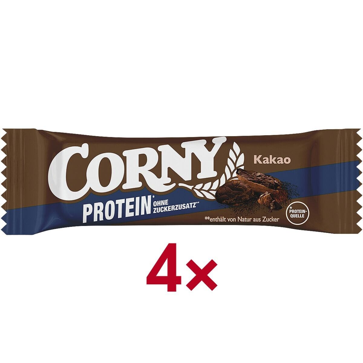 CORNY Classic Protein Kakao Riegel, 4x 25 g Müsliriegel, 24 % Protein