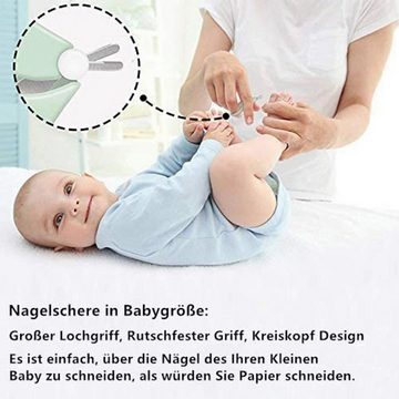 SOTOR Baby-Fußnagelknipser Baby-Nagelpflegeset Neugeborene Babypflege Baby-Nagelkunst-Set, 1-tlg., mit Baby Nagelknipser Pinzette und Nagelfeile, niedliche Eule