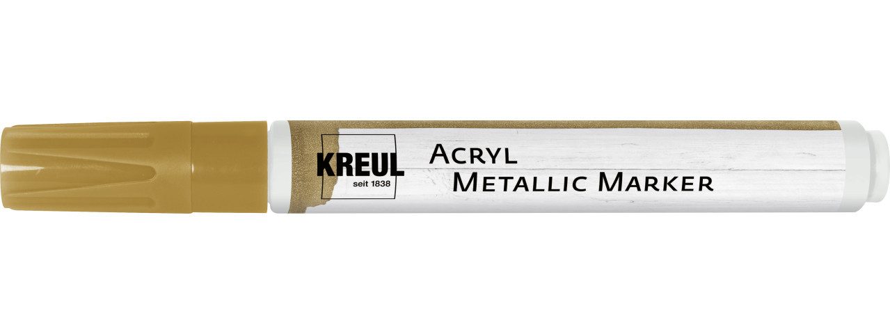 Kreul Acrylfarbe Kreul Acryl Metallic Marker medium gold