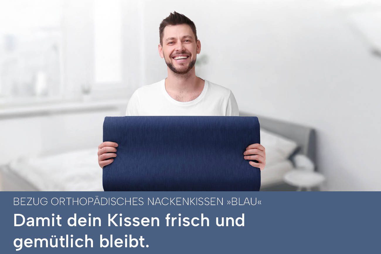 casimum Kissenbezug Schonbezüge für Orthopädisches Nackenkissen BLAU, (2 St günstig online kaufen