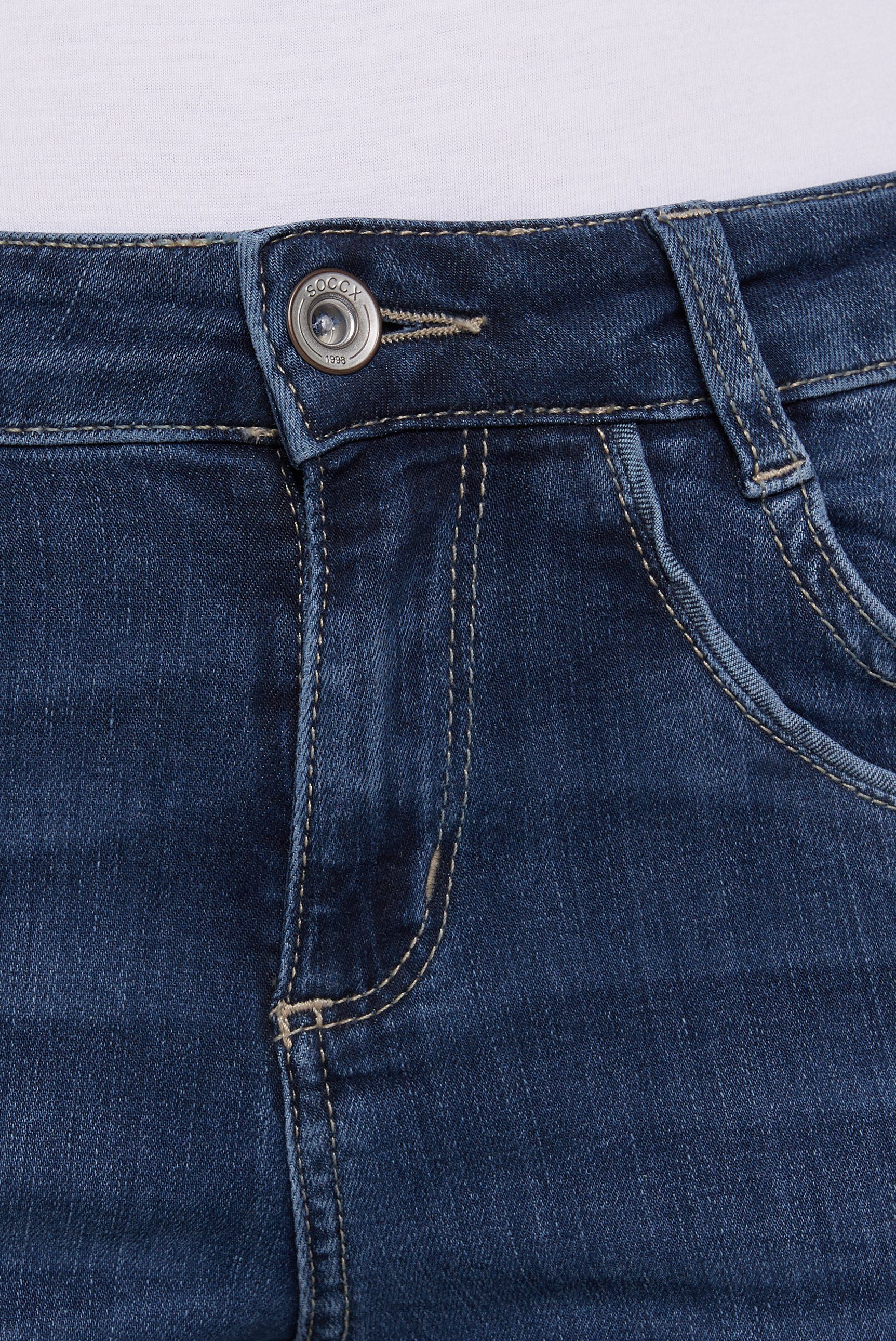 SOCCX Regular-fit-Jeans mit normaler Leibhöhe