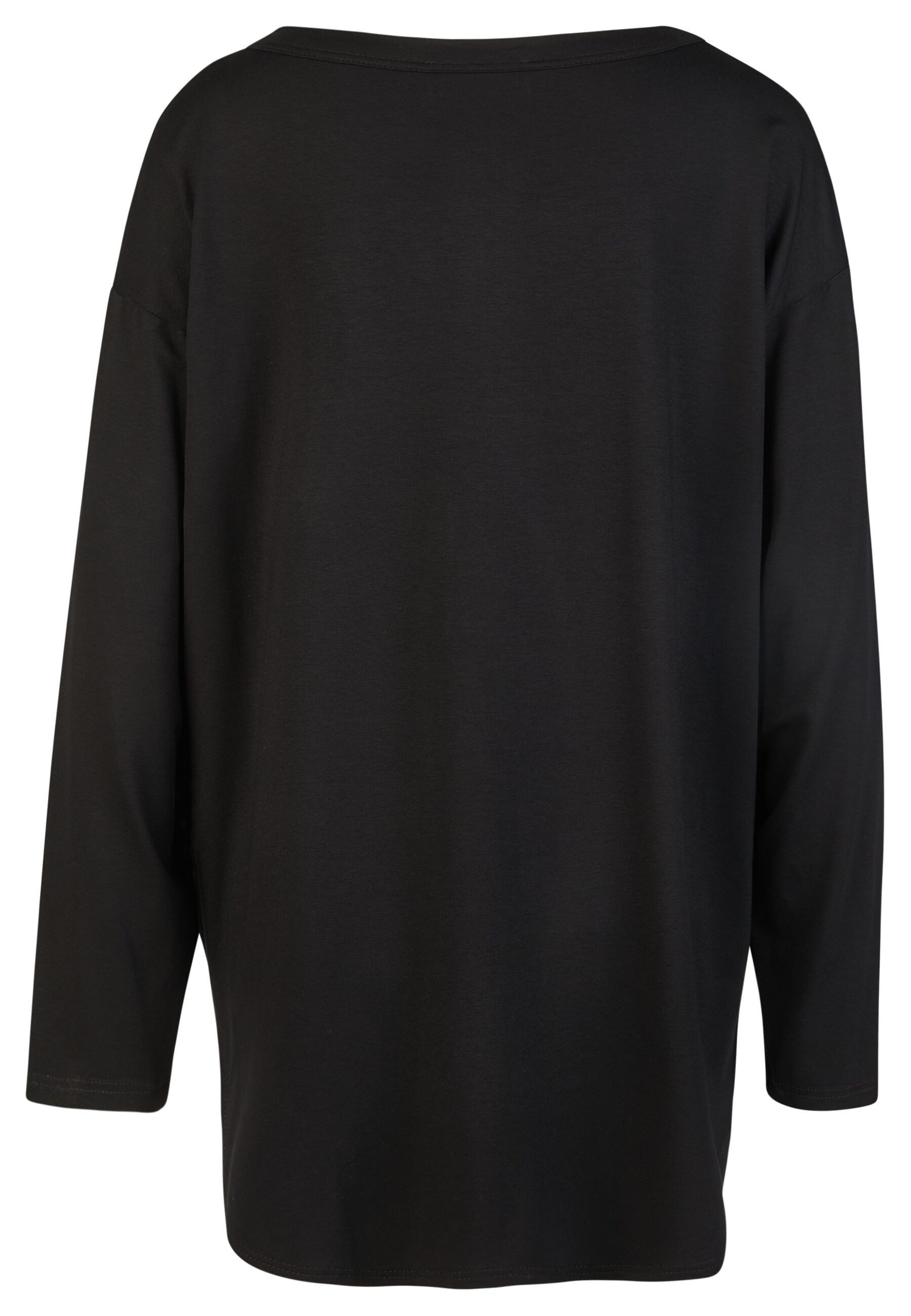 Doris Streich Longshirt (1-tlg) mit Graffiti-Motiven und Strasssteinen