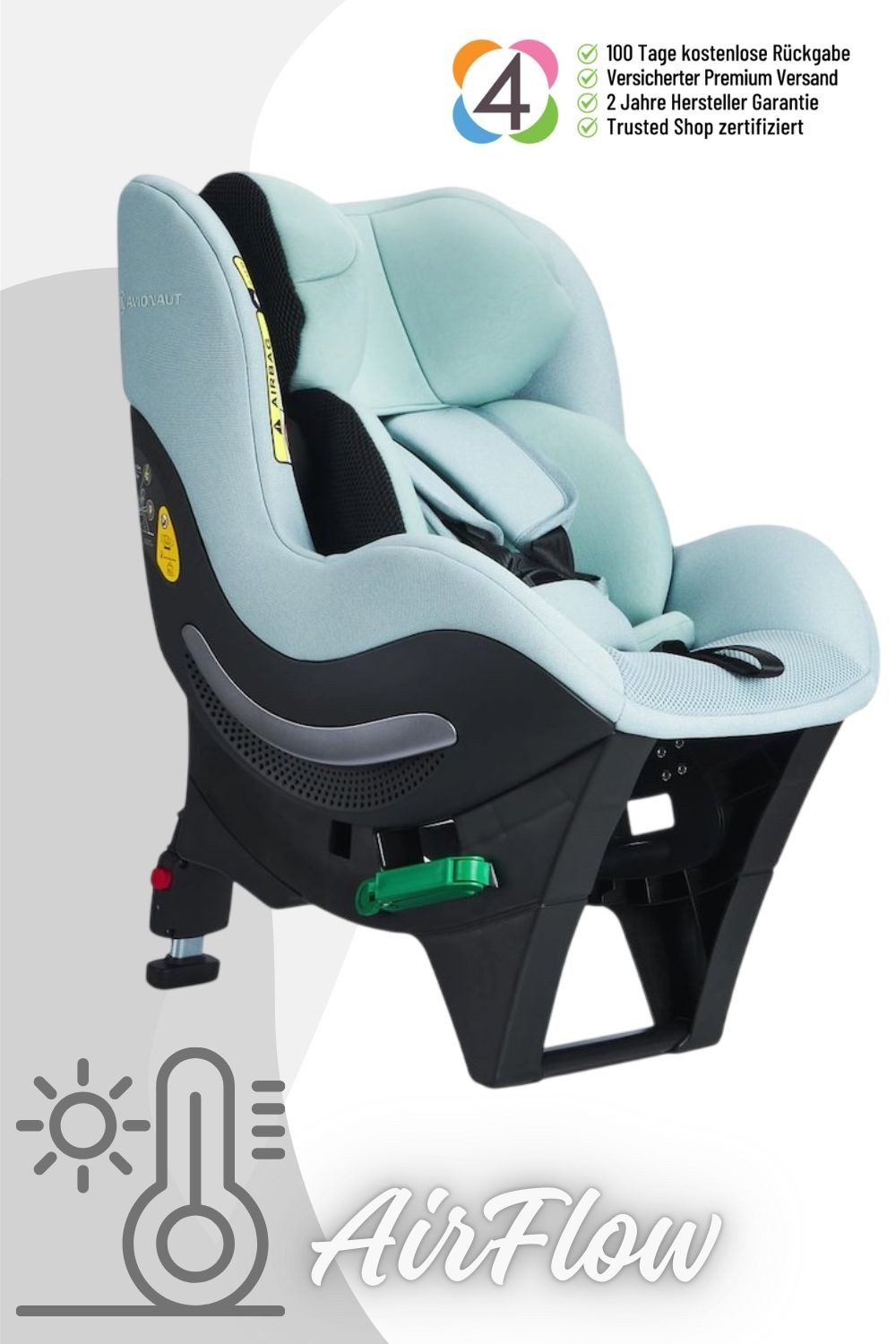 Avionaut Autokindersitz Sky AirFlow Reboard Kindersitz (0-25 kg)