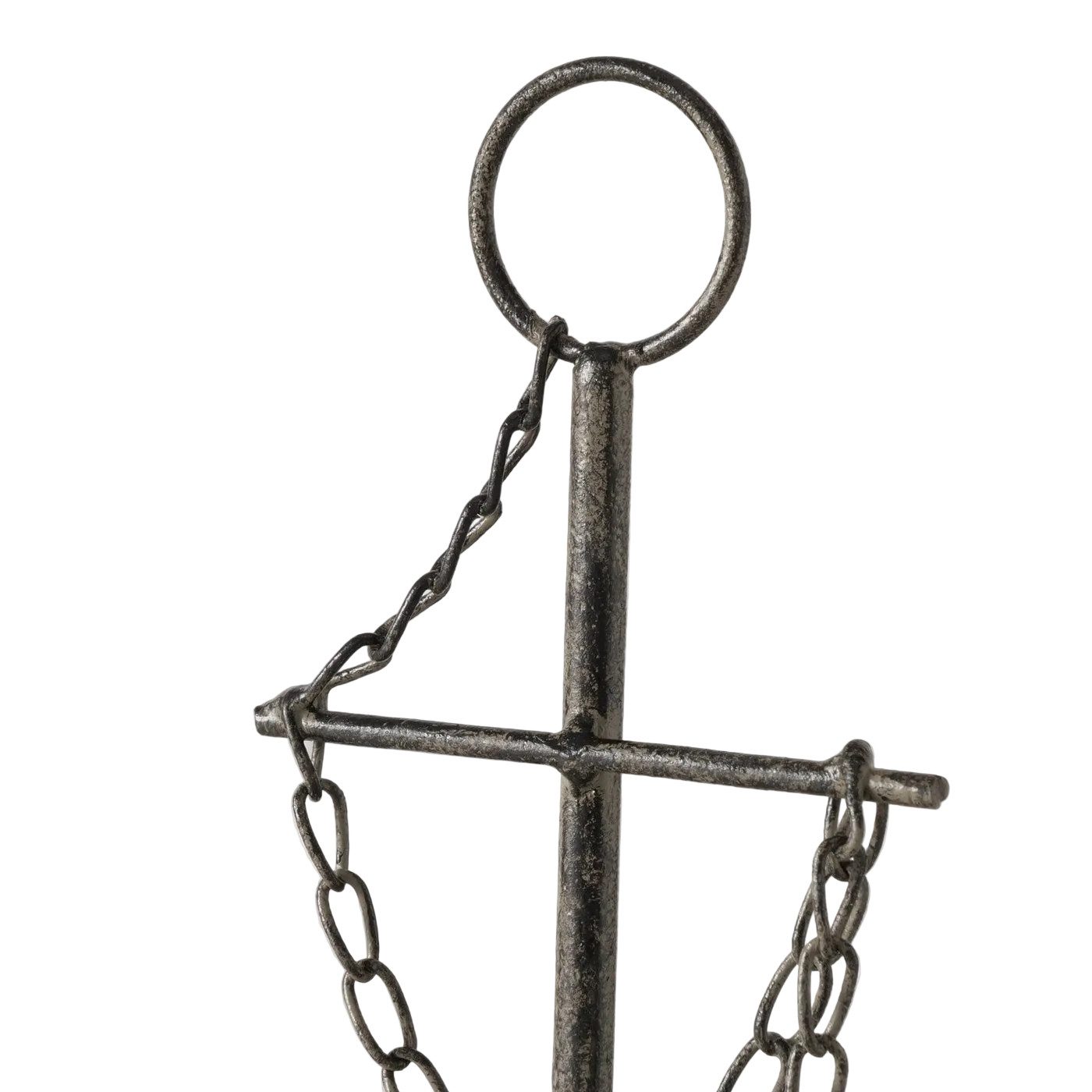 MF Kerzenhalter Kerzenleuchter Anchor aus Gusseisen handgefertigt braun matt Maritim (1 St) – Bild 4 von 5