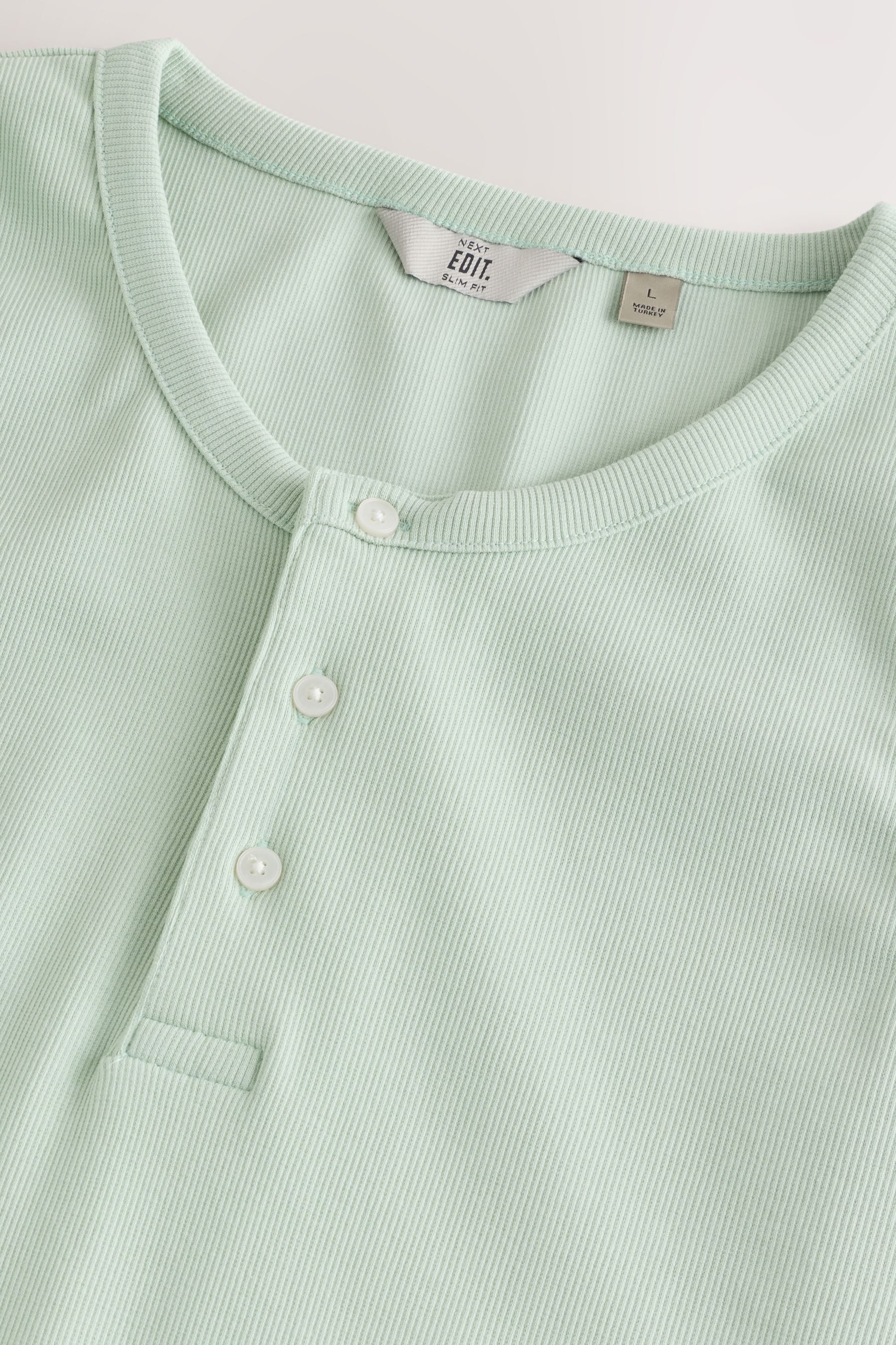 Next Trägertop Geripptes Henley-Trägertop (1-tlg)