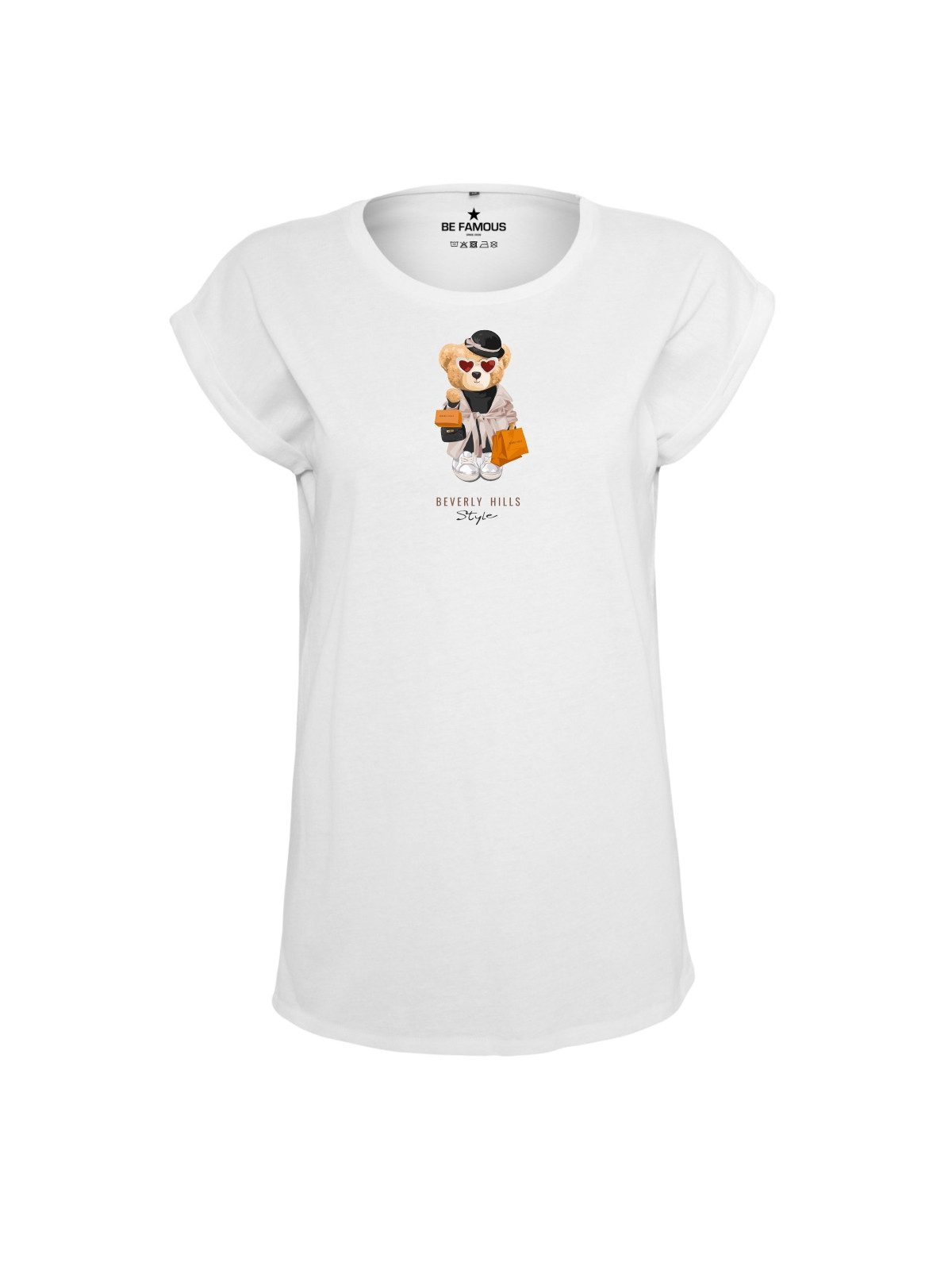 Be Famous Print-Shirt Classic Roll Up D-TEDBEV (1-tlg., keine)