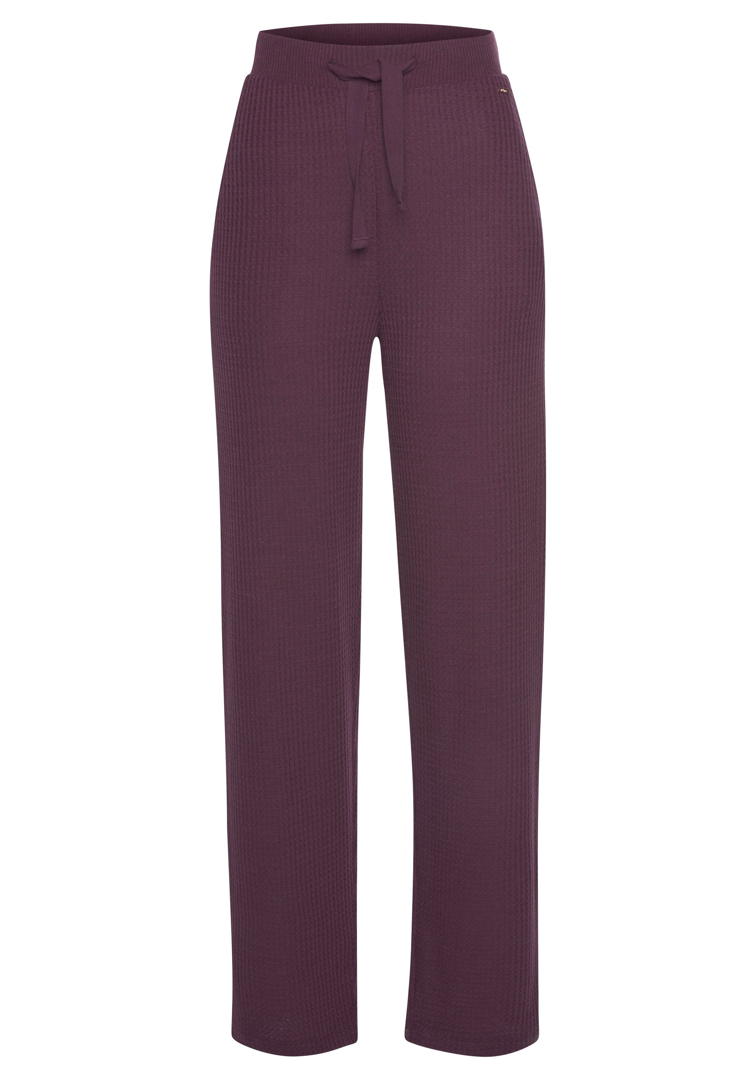 bordeaux s.Oliver Loungeanzug Loungehose Loungewear,