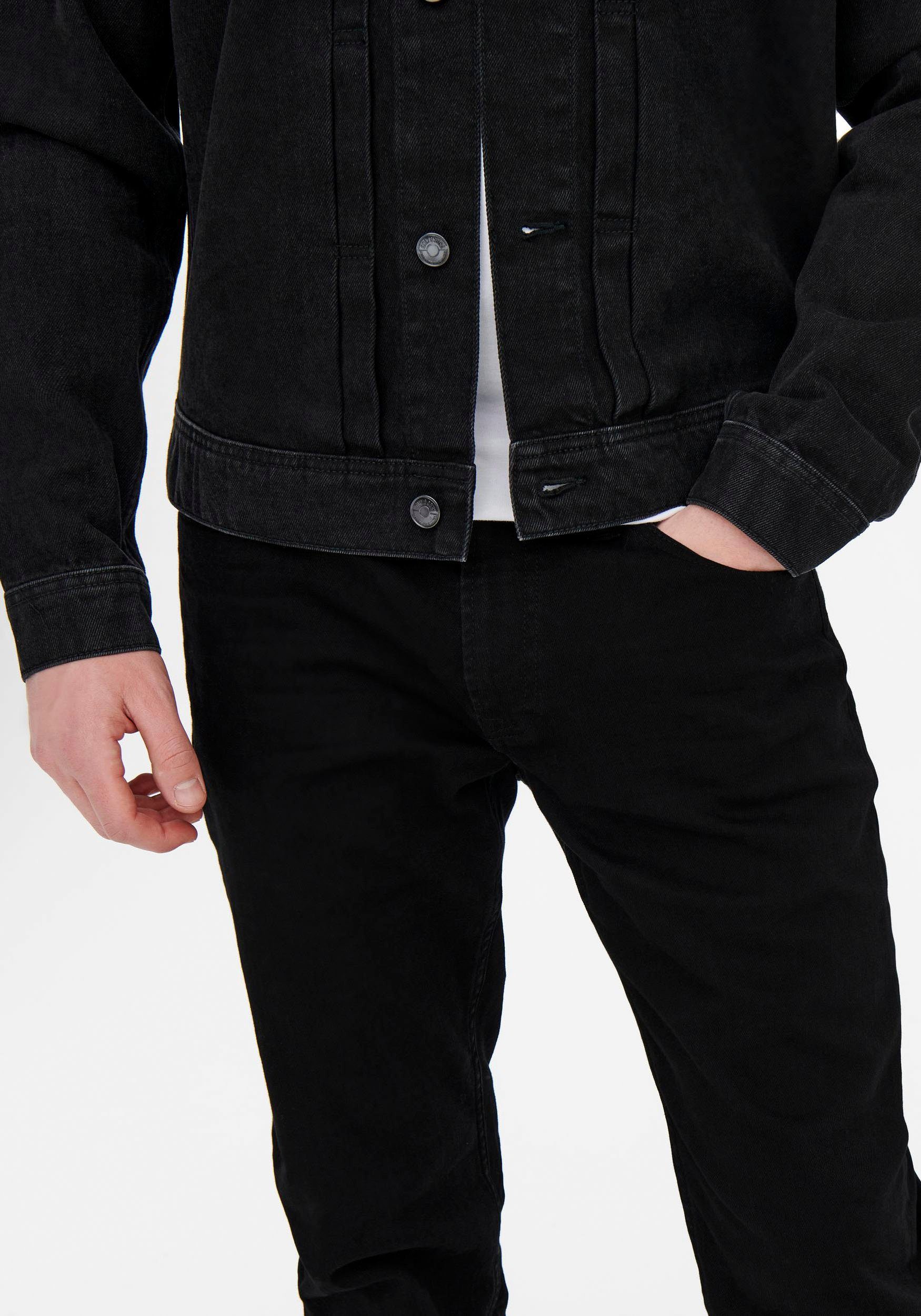 ONLY & WEFT denim black SONS Regular-fit-Jeans