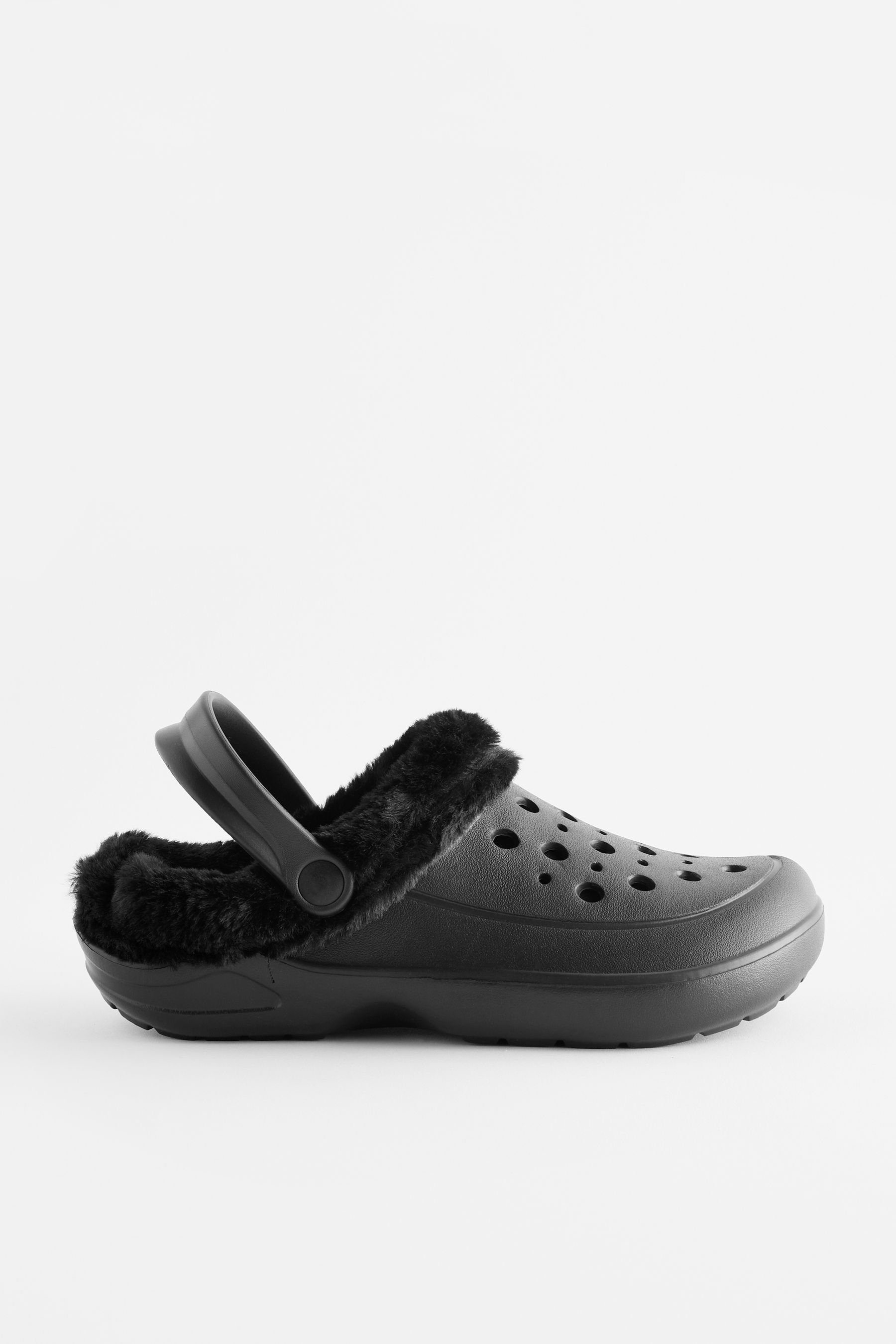 Clogs mit Kunstfellfutter Hausschuh