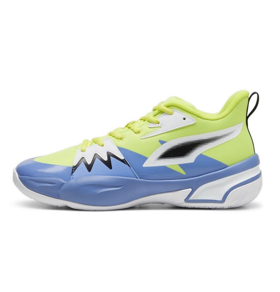 PUMA Hallen-Indoorschuhe Genetics limegrün/blau Herren Badmintonschuh