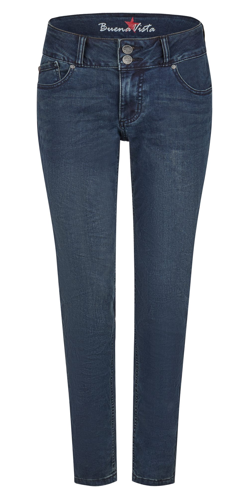 Stretch-Jeans BUENA VISTA TUMMYLESS CROPPED twilight blue 2409 B5827 365.5227 -