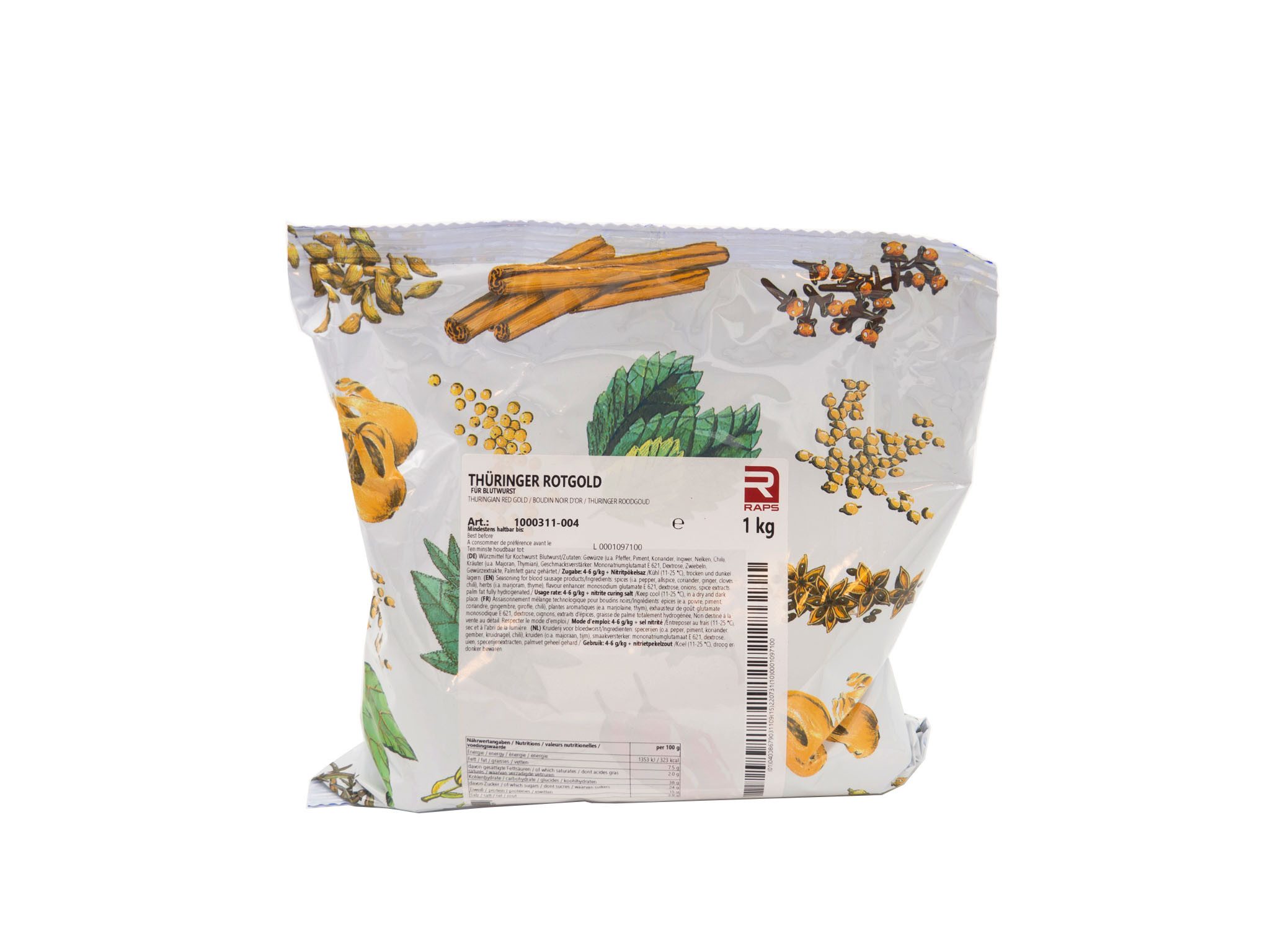 Raps Gewürz Thüringer Rotgold 1 kg Beutel