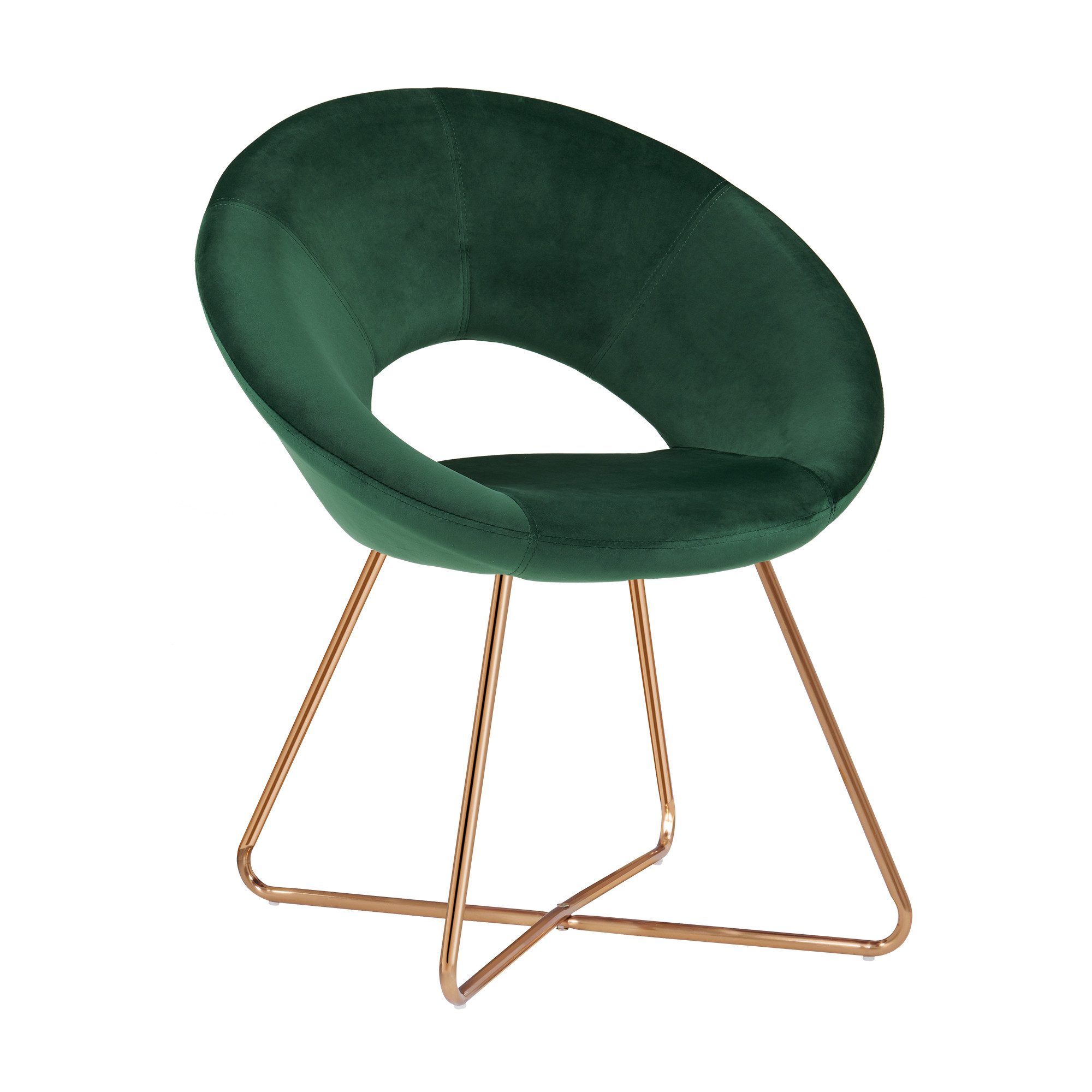 Duhome Loungesessel (439D), Esszimmerstuhl Wohnzimmerstuhl, Samt Polsterstu günstig online kaufen