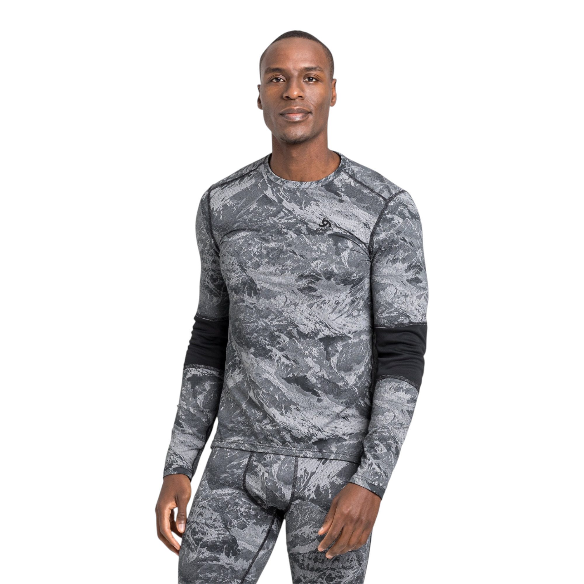 Odlo Langarmshirt Whistler Eco (warm, hohe Bewegungsfreiheit) Unterwäsche schwarz Herren