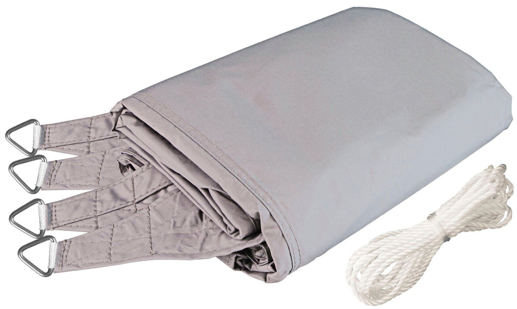 Windhager Cannes rectangular sunshade, 4x5m, grey