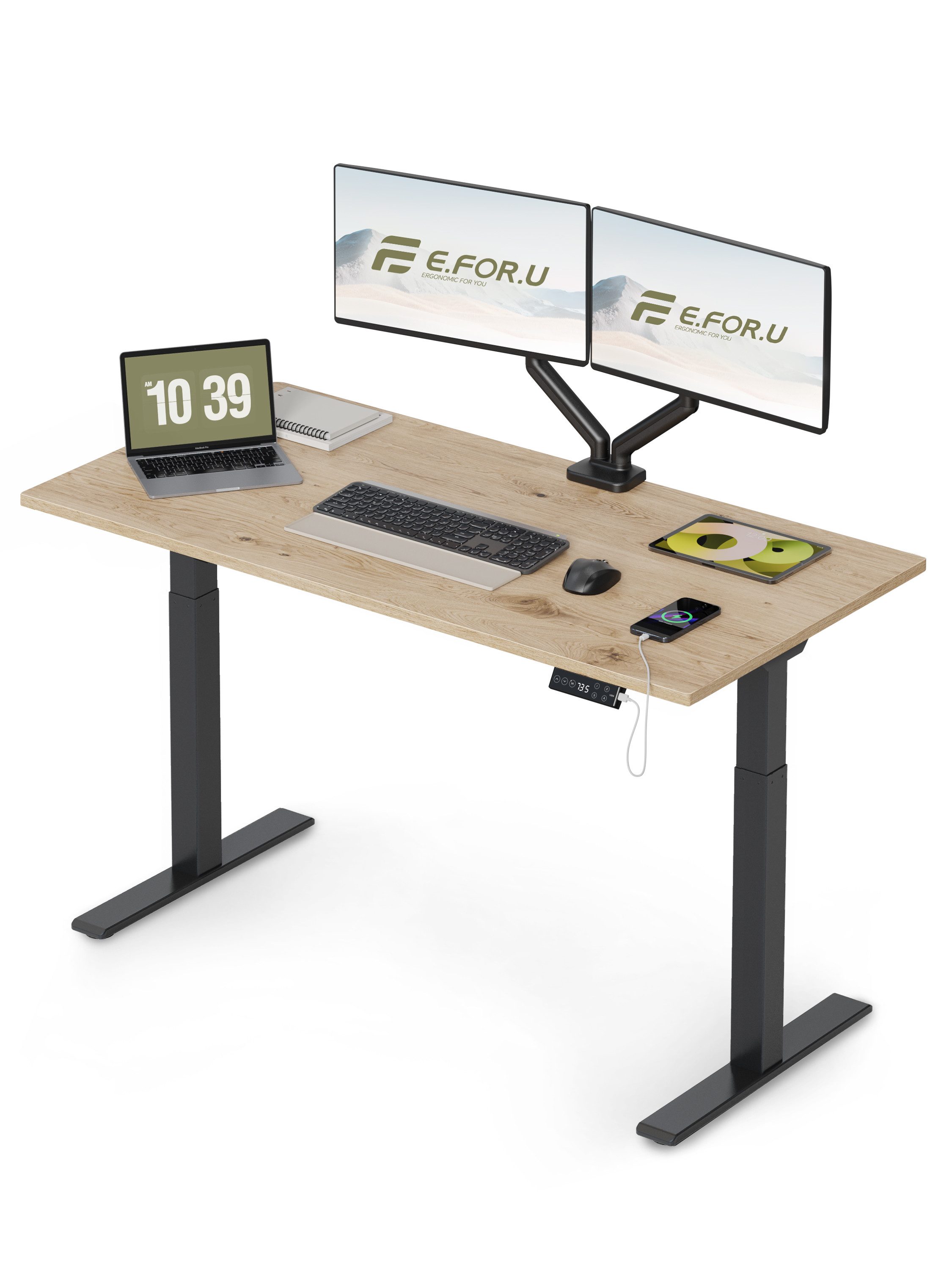 ERGOFINO Schreibtisch DT20LT höhenverstellbarer Schreibtisch (160x80 günstig online kaufen