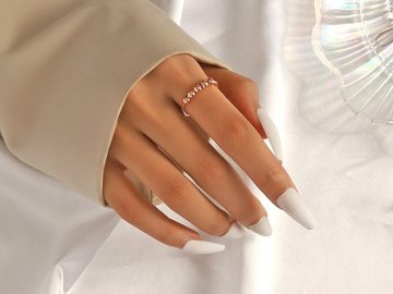 Eyecatcher Fingerring Anti Stress Anxiety Ring Gold Silber oder Rosé