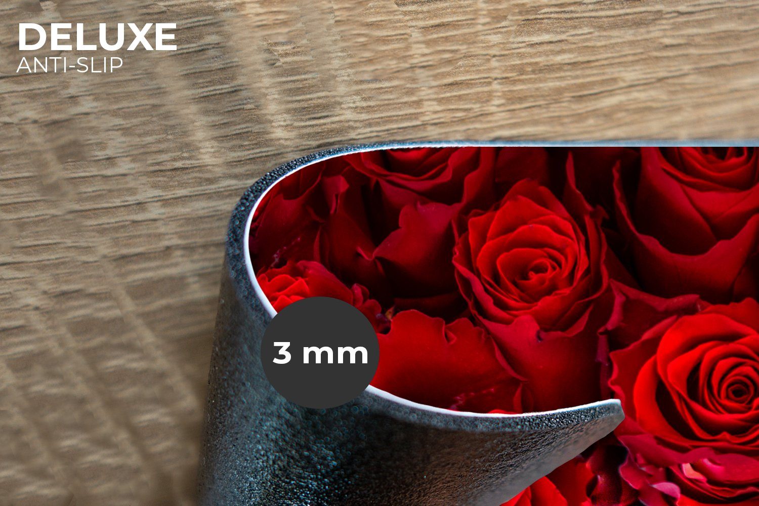 MuchoWow Platzset Blumen - Rosen - Rot, (6-St), Platzsets, Tischset, Abwasc günstig online kaufen