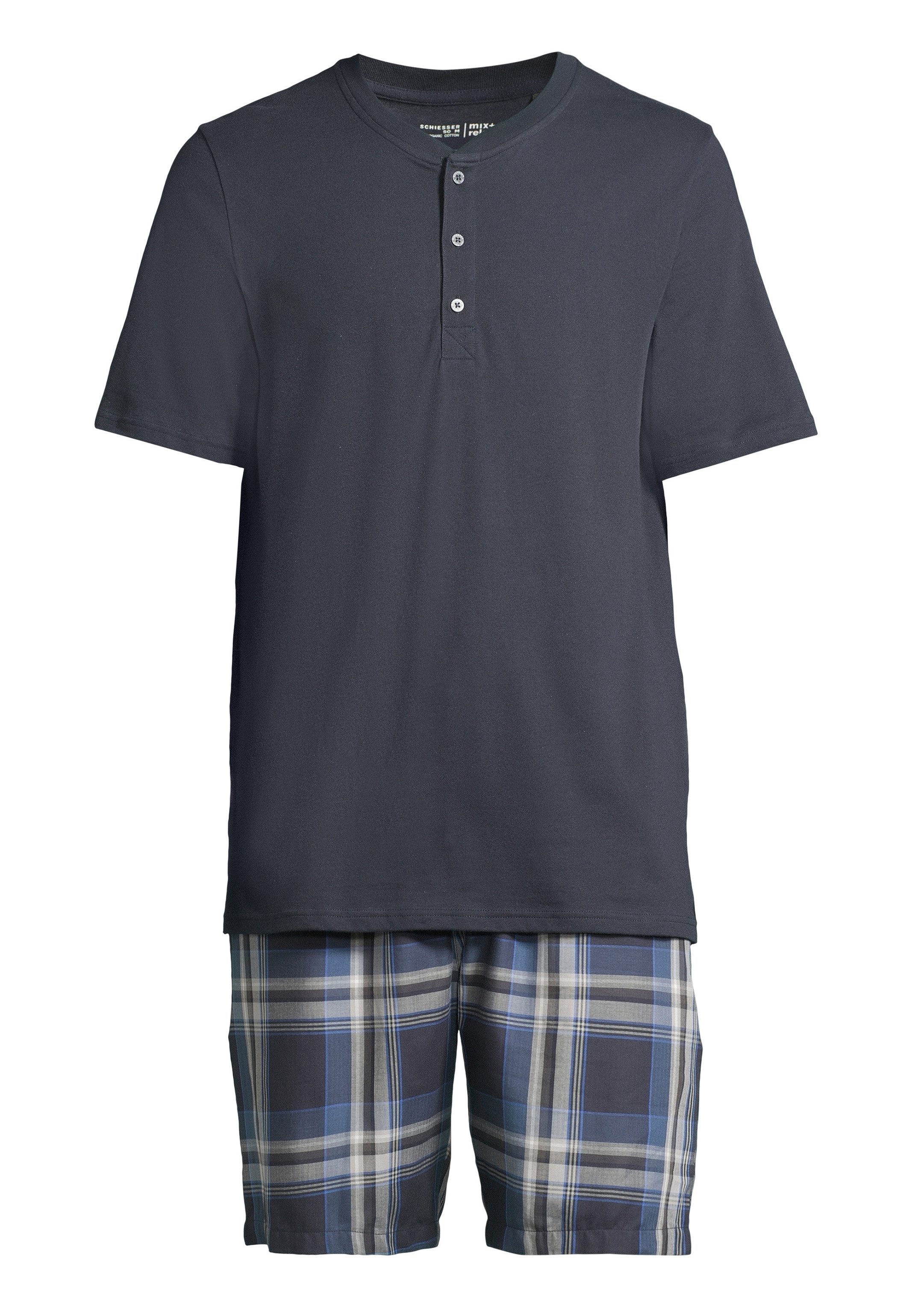 Schiesser Pyjama Night & Home (Set, 2 tlg) Schlafanzug - Baumwolle - Atmung günstig online kaufen