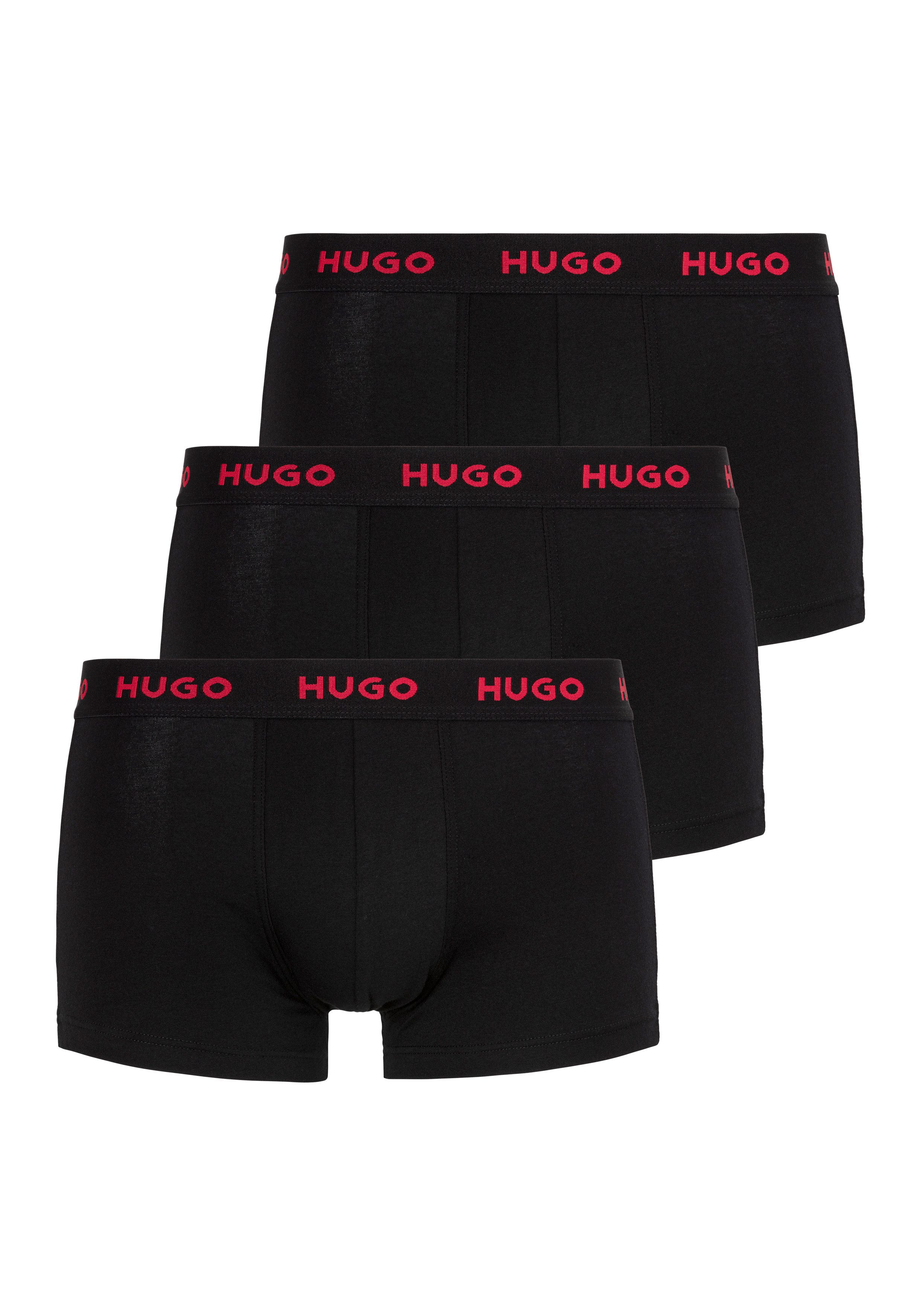 HUGO Trunk TRUNK TRIPLET PACK (Packung, 3-St) mit Logoschriftzug auf dem Bund