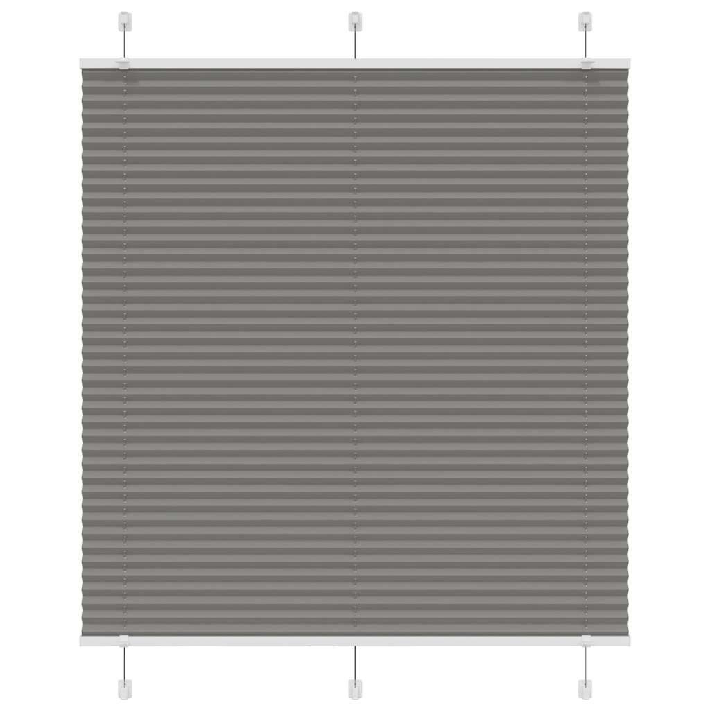 Gardine 120 x 150 cm Plissee Anthrazit 120x150 cm Stoffbreite 119,4 cm Polyest