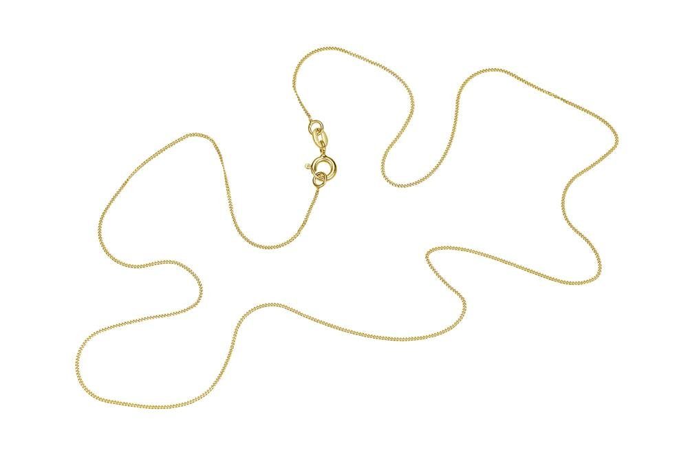 Silberkettenstore Goldkette Panzerkette 0,7mm - echt 585 Gold, Länge wählbar von 38-60cm