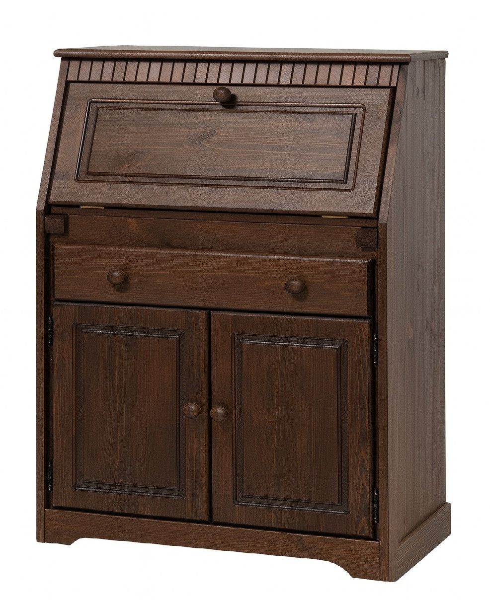 Clever-Moebel Sekretär Sekretär aus Kiefernholz im Landhausstil Schreibtisc günstig online kaufen