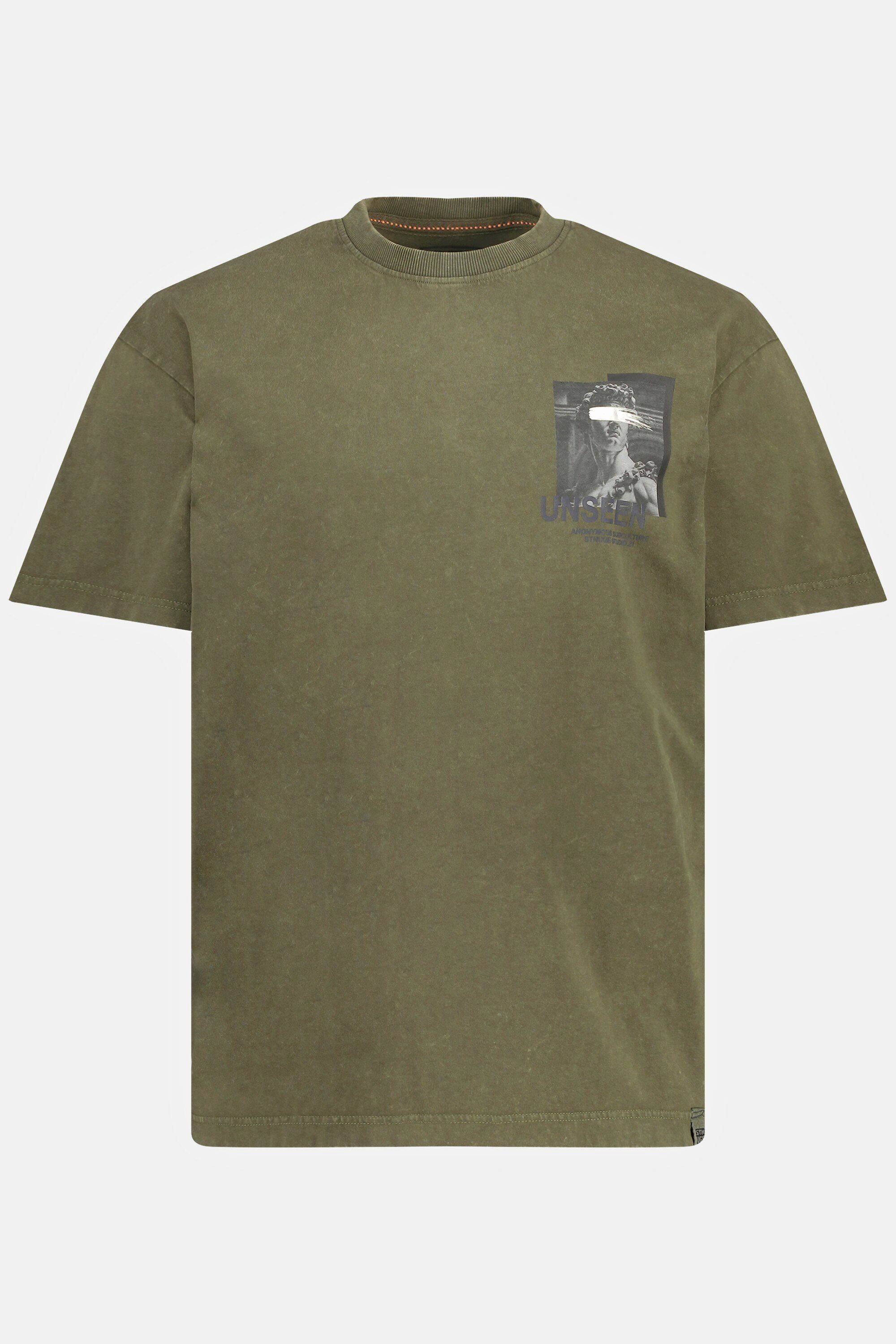 Halbarm T-Shirt oversized washed STHUGE acid T-Shirt STHUGE