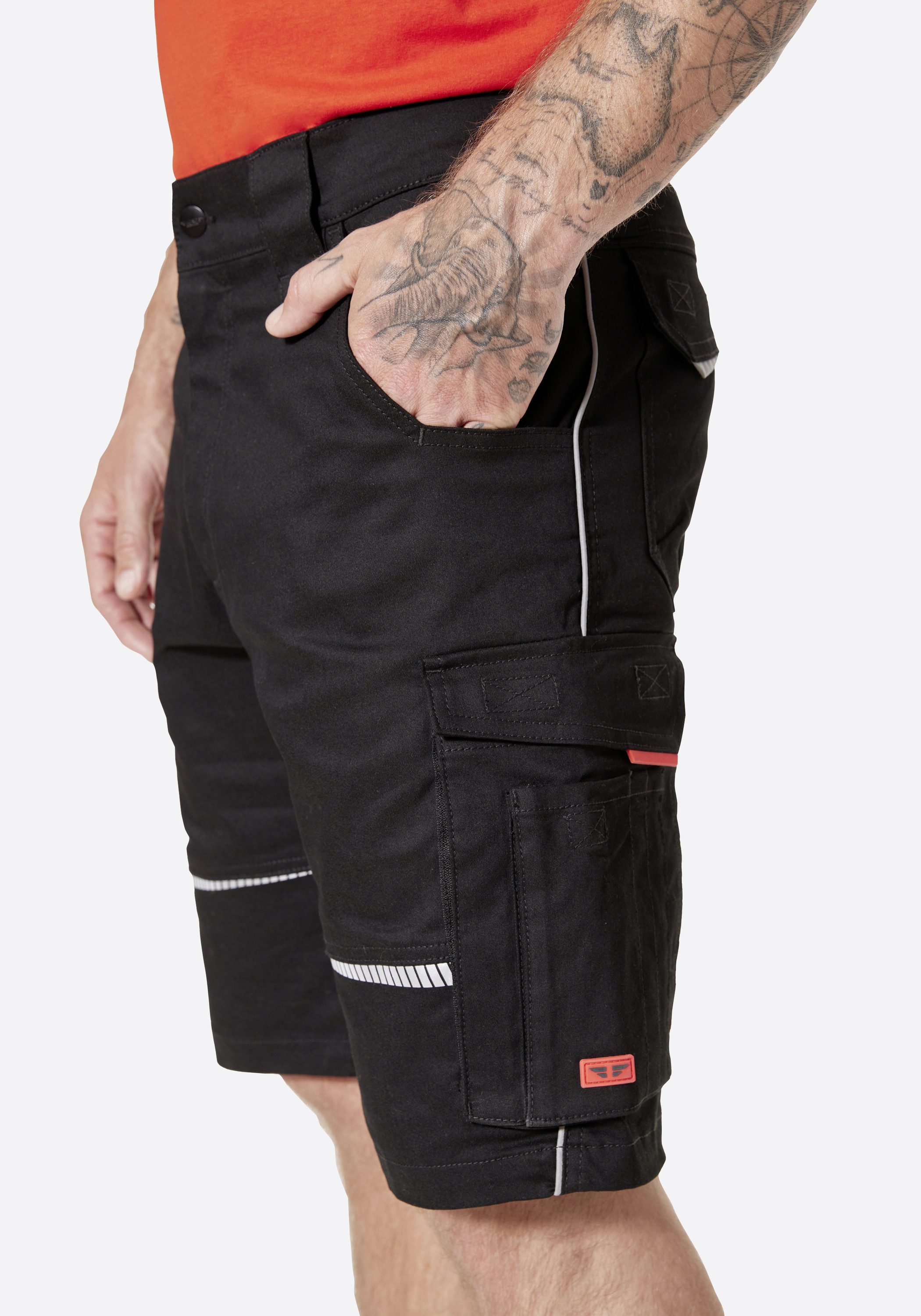 HERO by John Medoox Arbeitsshorts AKRON Flex Workwear Arbeits-Cargoshorts Arbeits-Cargoshorts Funktionsqualitätfür Herren